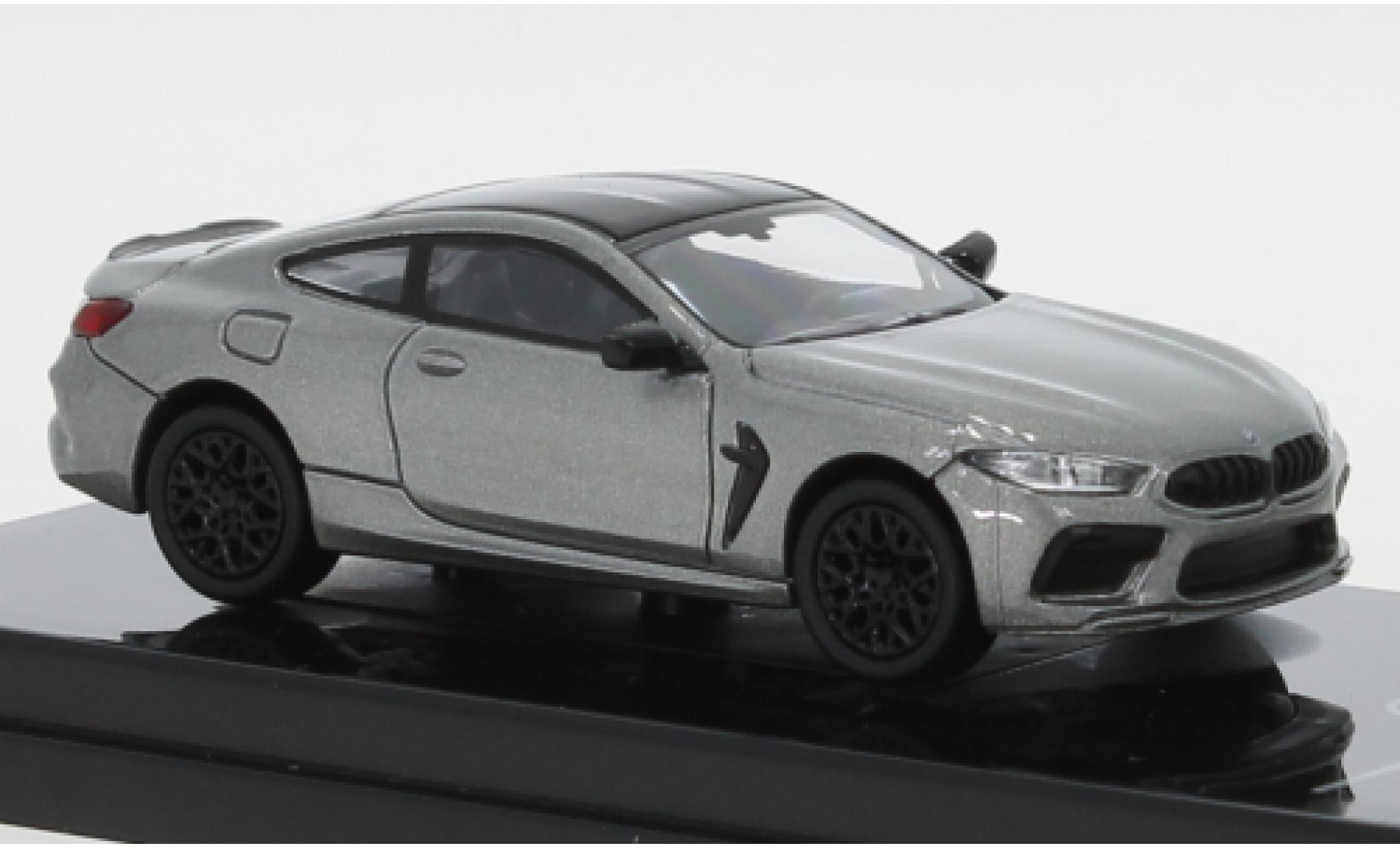 Bmw M8 1/64 Para64 Coupe (F92) metallic grijs/zwart modelauto