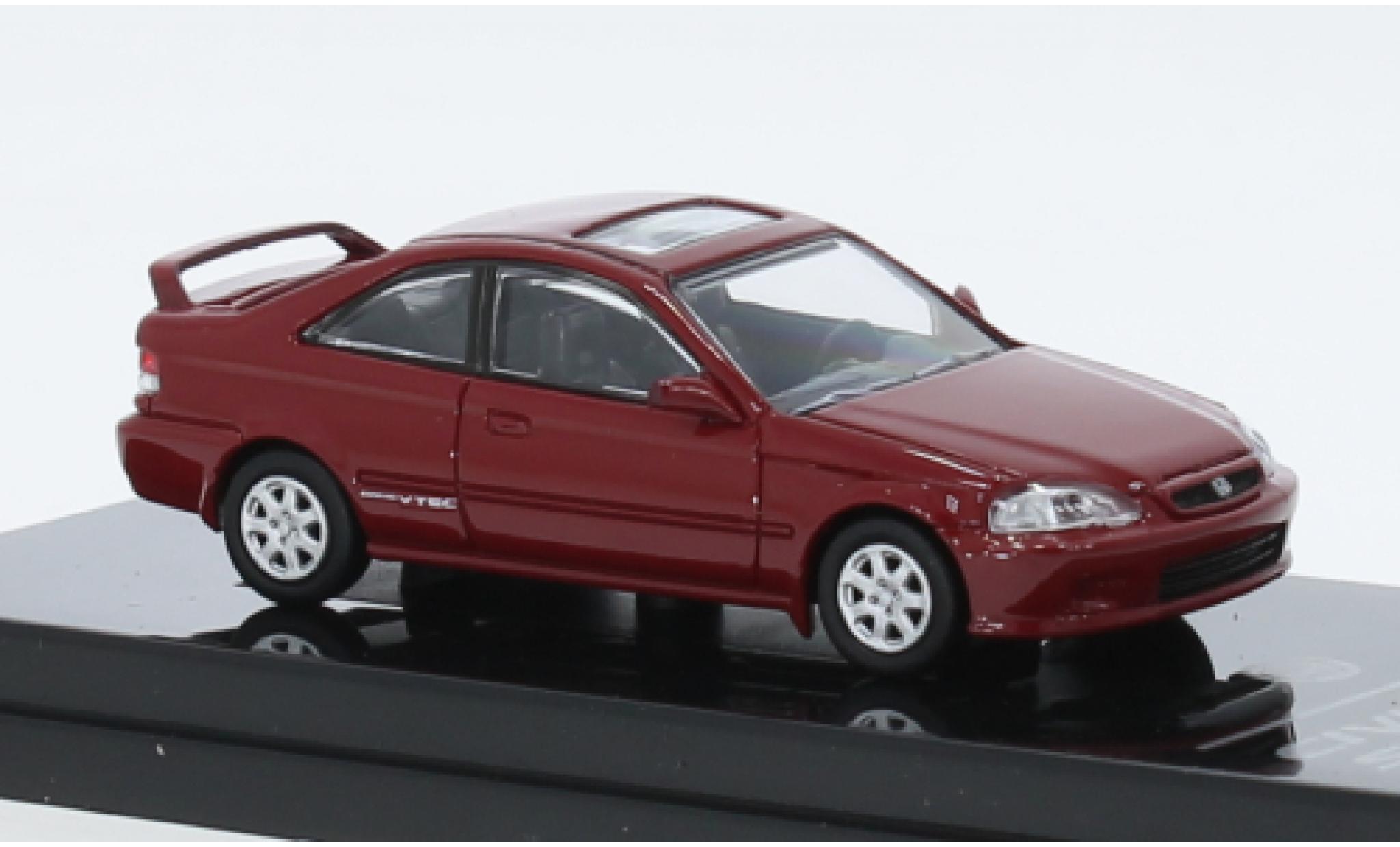 Honda Civic 1/64 Para64 Si rood fonc&eacute; 1999 modelauto