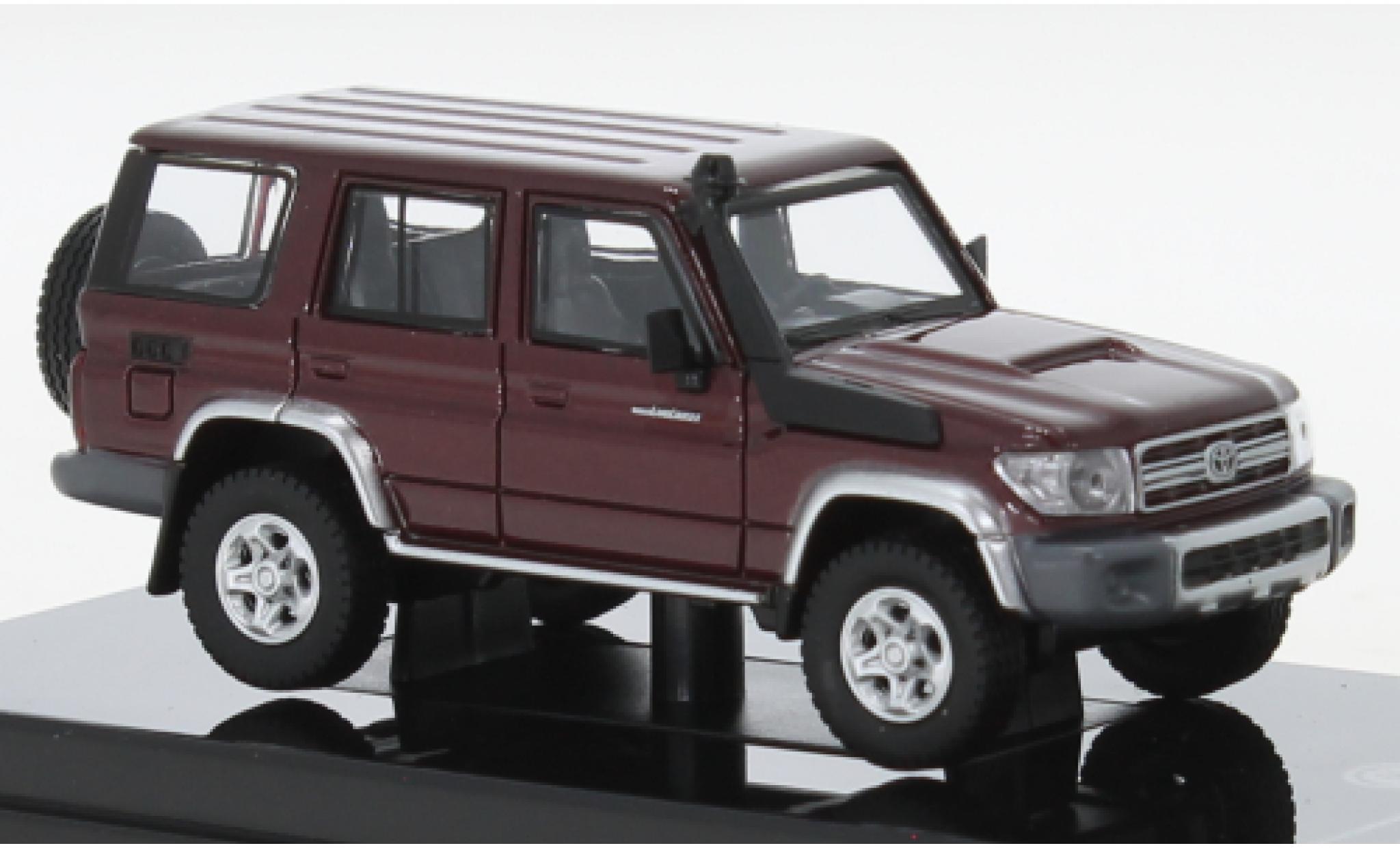 Toyota Land Cruiser 1/64 Para64 76 metallic rood 2014 modelauto