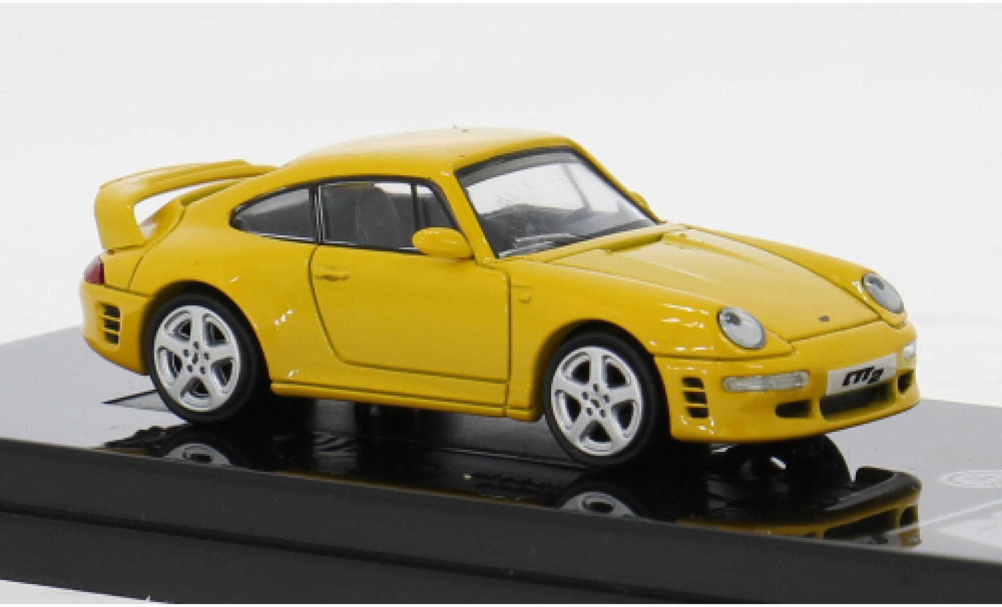 Ruf CTR 1/64 Para64 Porsche 911 2 geel 1:64 modelauto