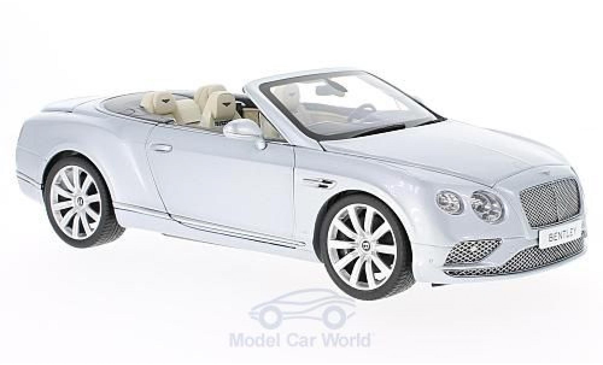 Bentley Continental T 1/18 Paragon GT Cabriolet grijs 2016 modelauto