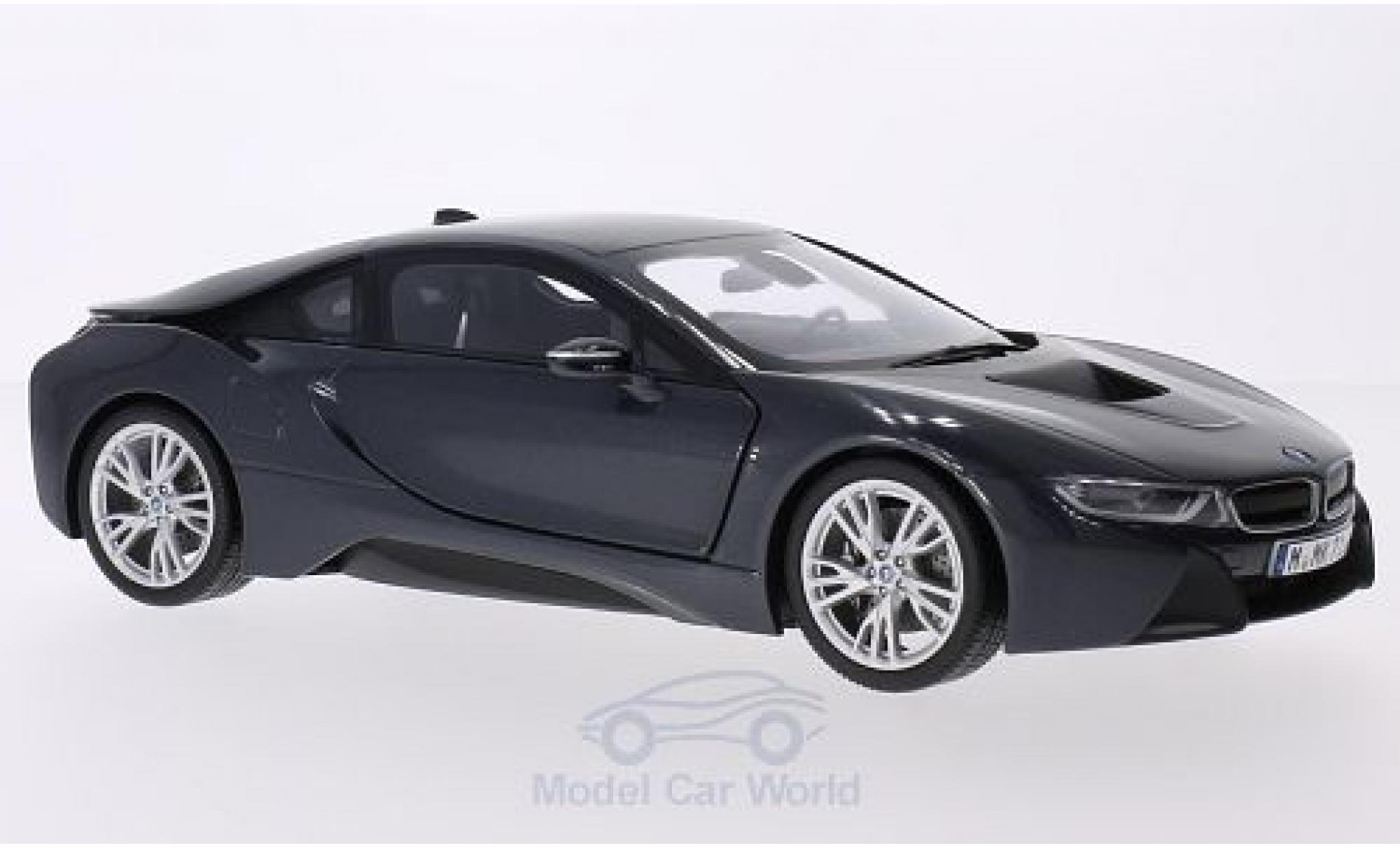 Bmw i8 1/18 Paragon metallic grijs modelauto