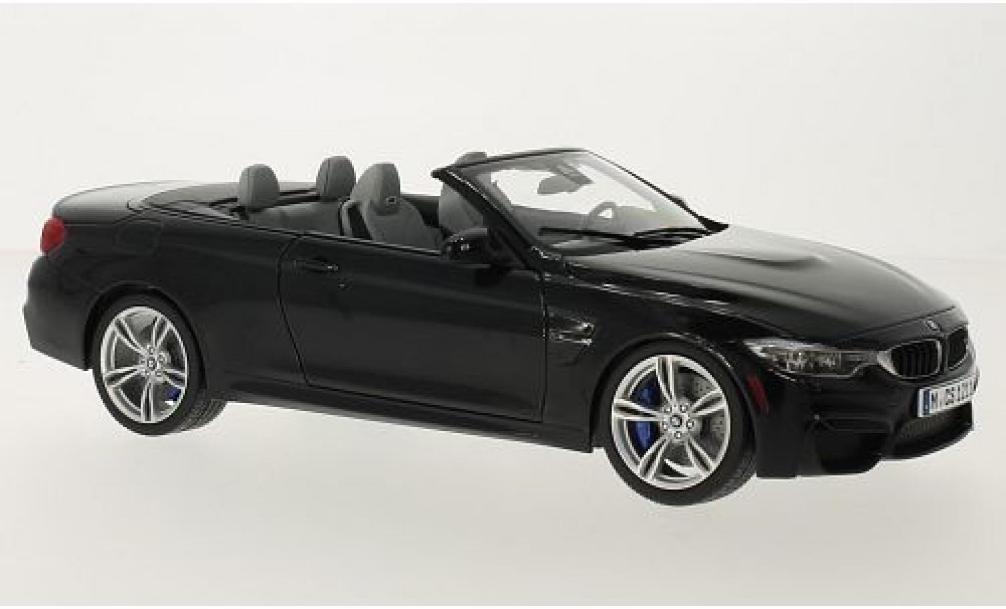 Bmw M4 1/18 Paragon (F83) Cabriolet zwart modelauto