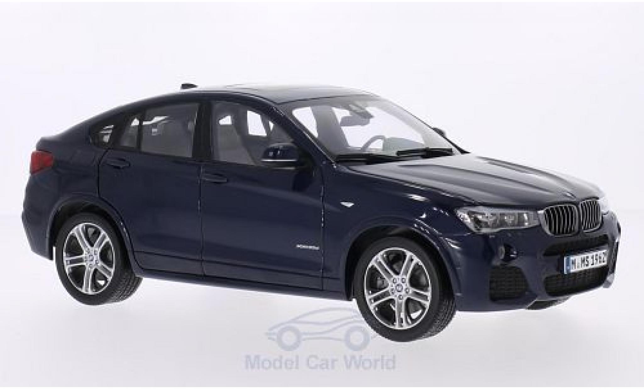 Bmw X4 1/18 Paragon metallic blauw modelauto