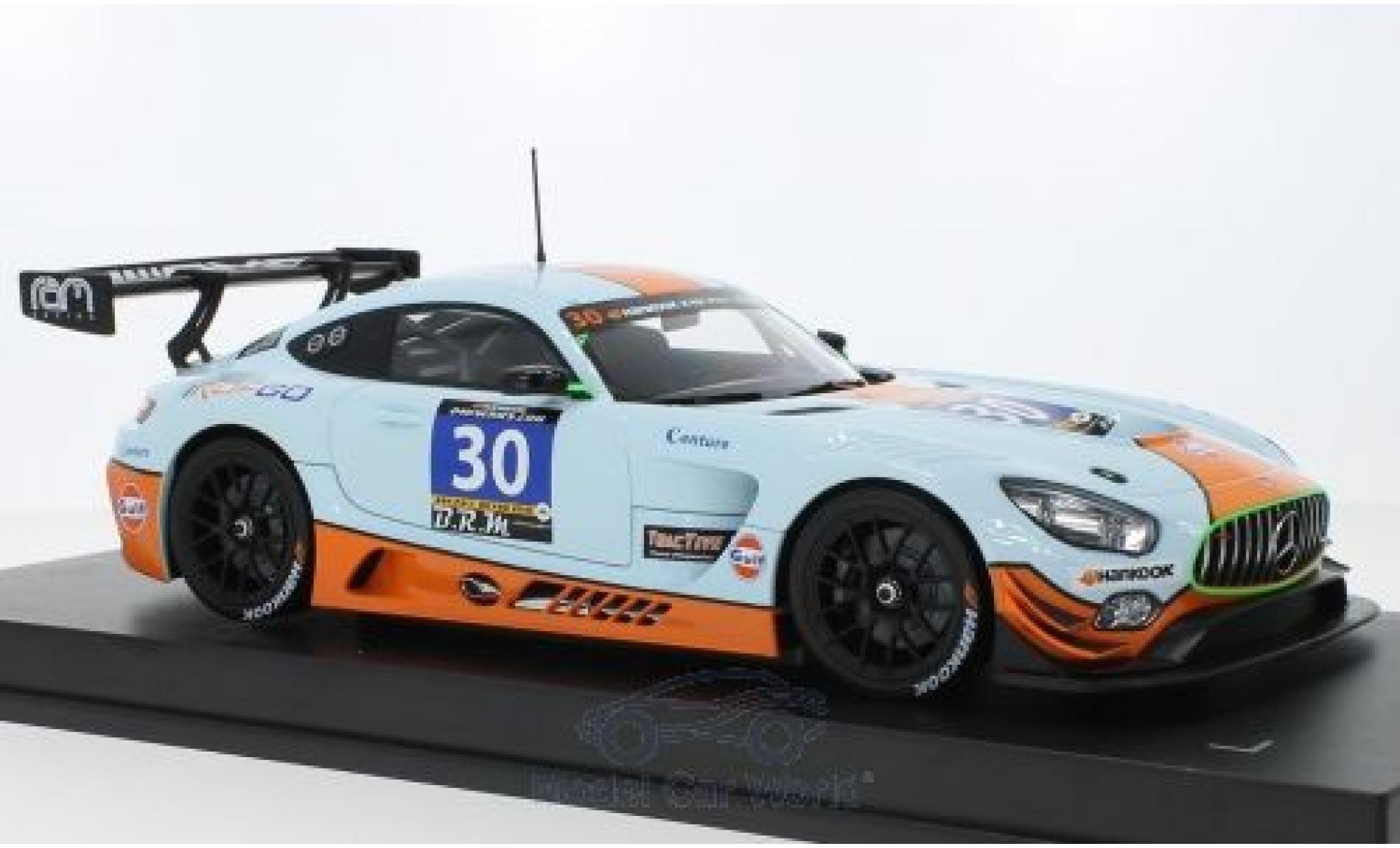 Mercedes AMG GT 1/18 Paragon 3 No.30 Ram Racing Gulf 24h Paul Ricard 2016 S.Hall/R.Goethe/D.Brown/J.Campbell-Walter modelauto