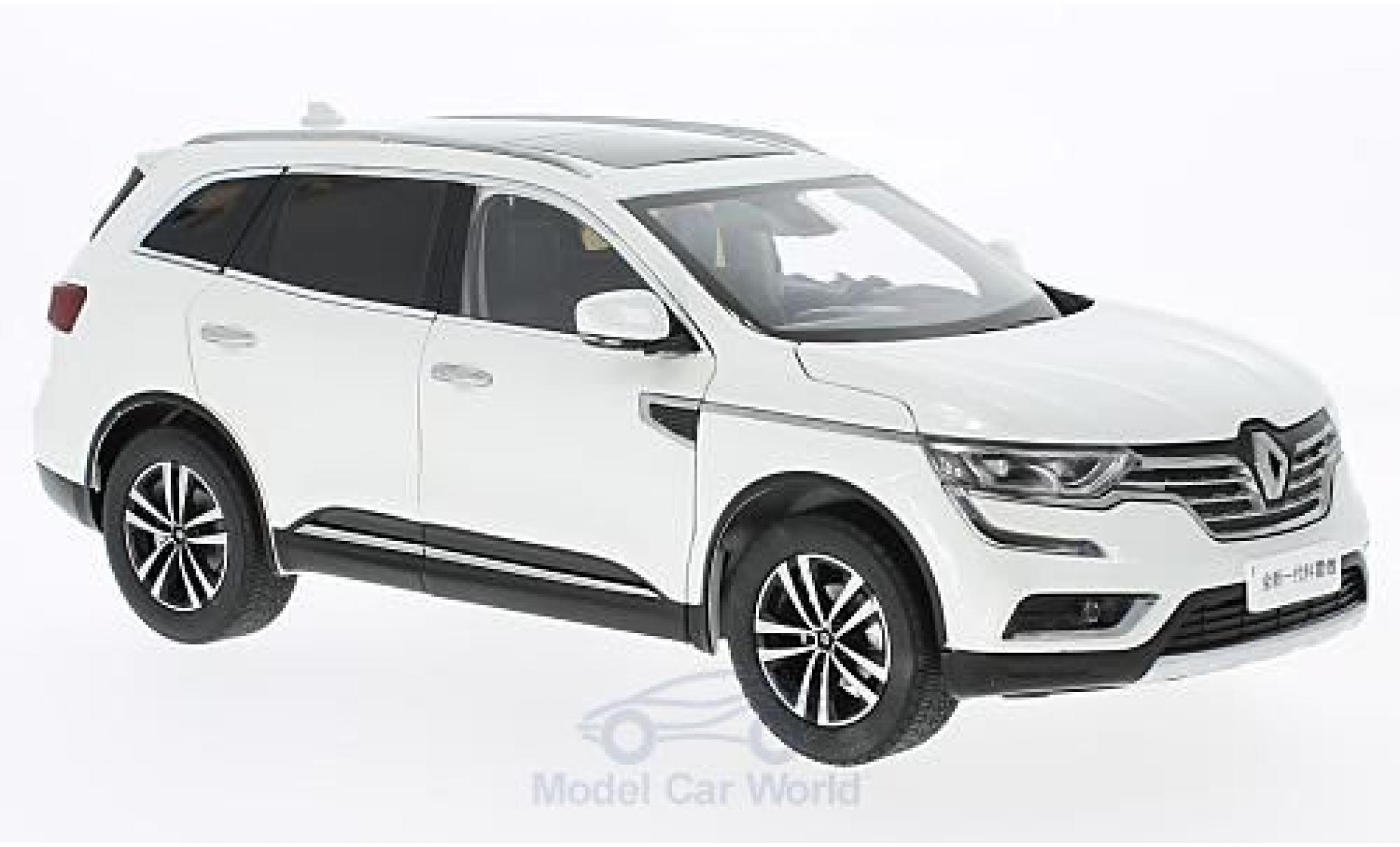 Renault Koleos 1/18 Paudi wit 2016 ohne Vitrine modelauto