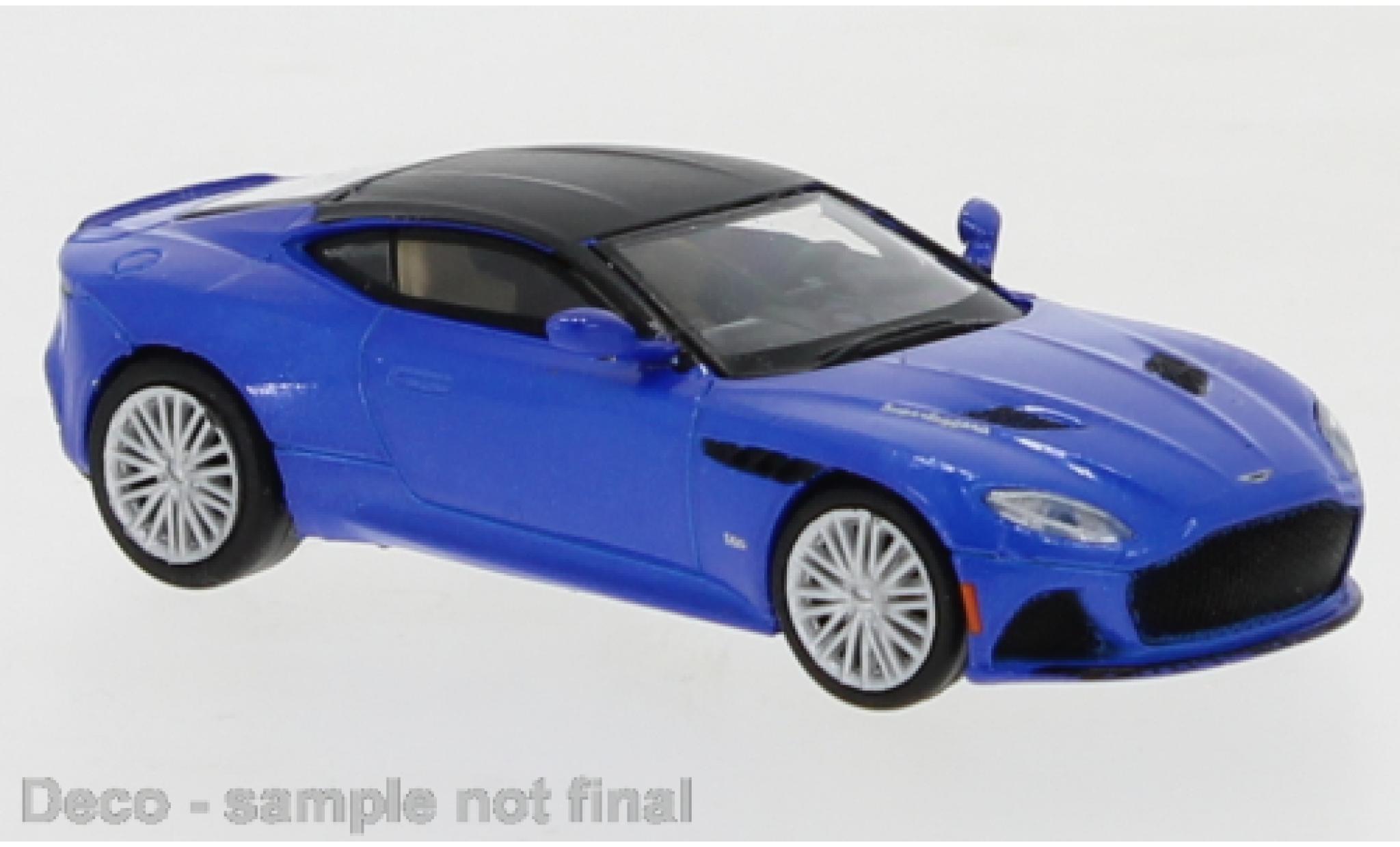 Aston Martin DBS 1/87 PCX87 Superleggera metallic blauw 2019 modelauto
