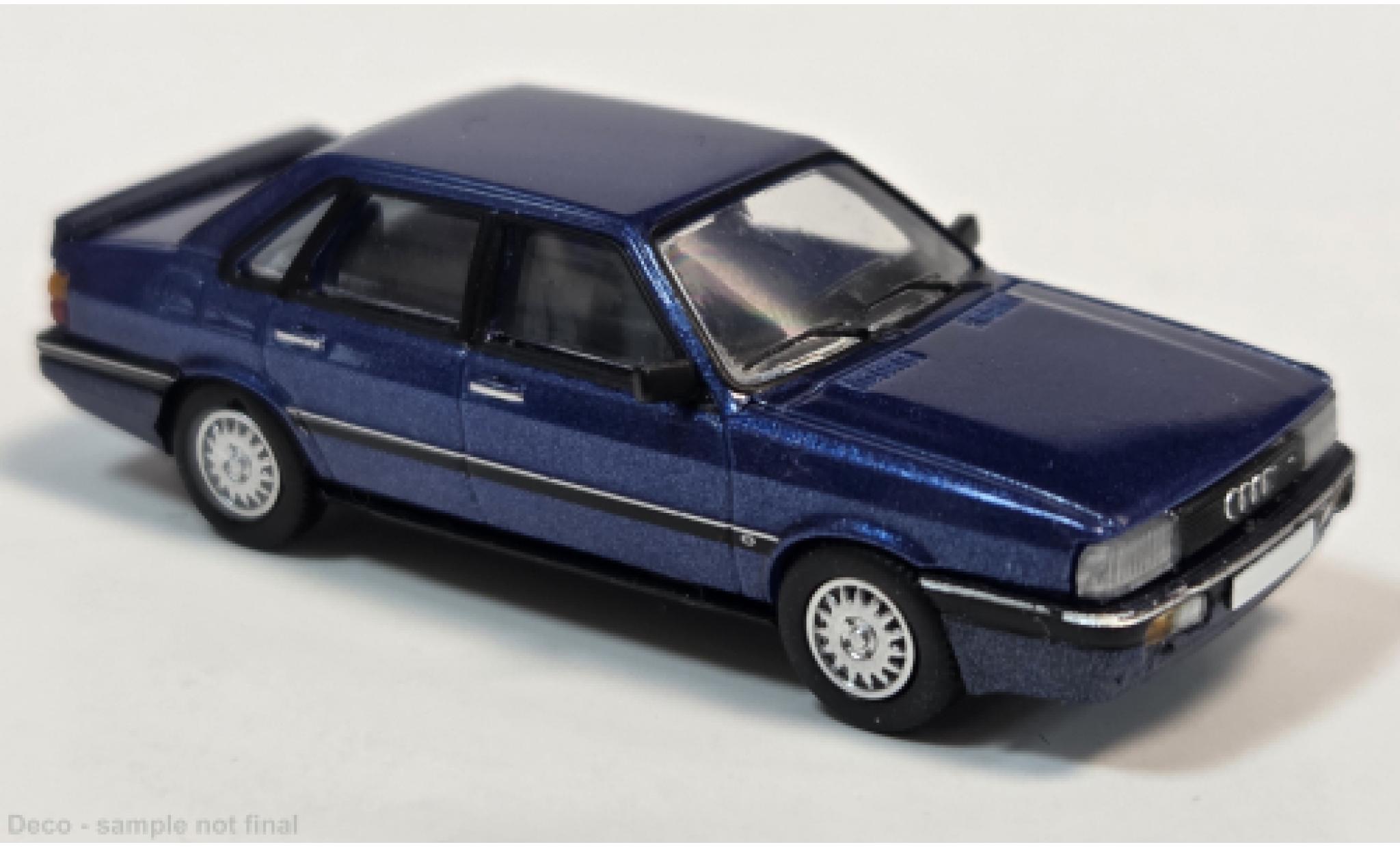 Audi 90 1/87 PCX87 metallic blauw 1984 1:87 modelauto