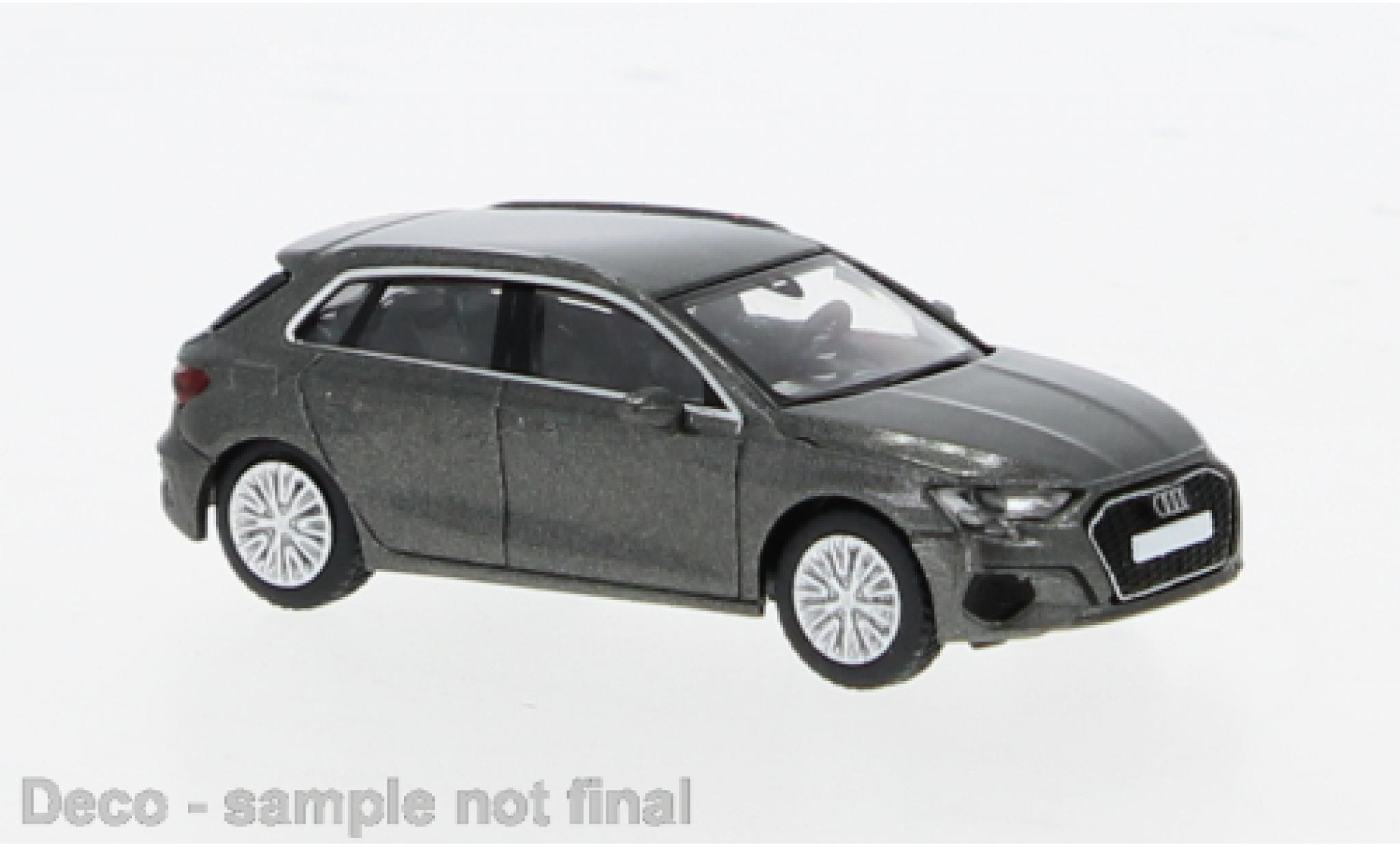 Audi A3 1/87 PCX87 (8Y) metallic grijs 2022 1:87 modelauto