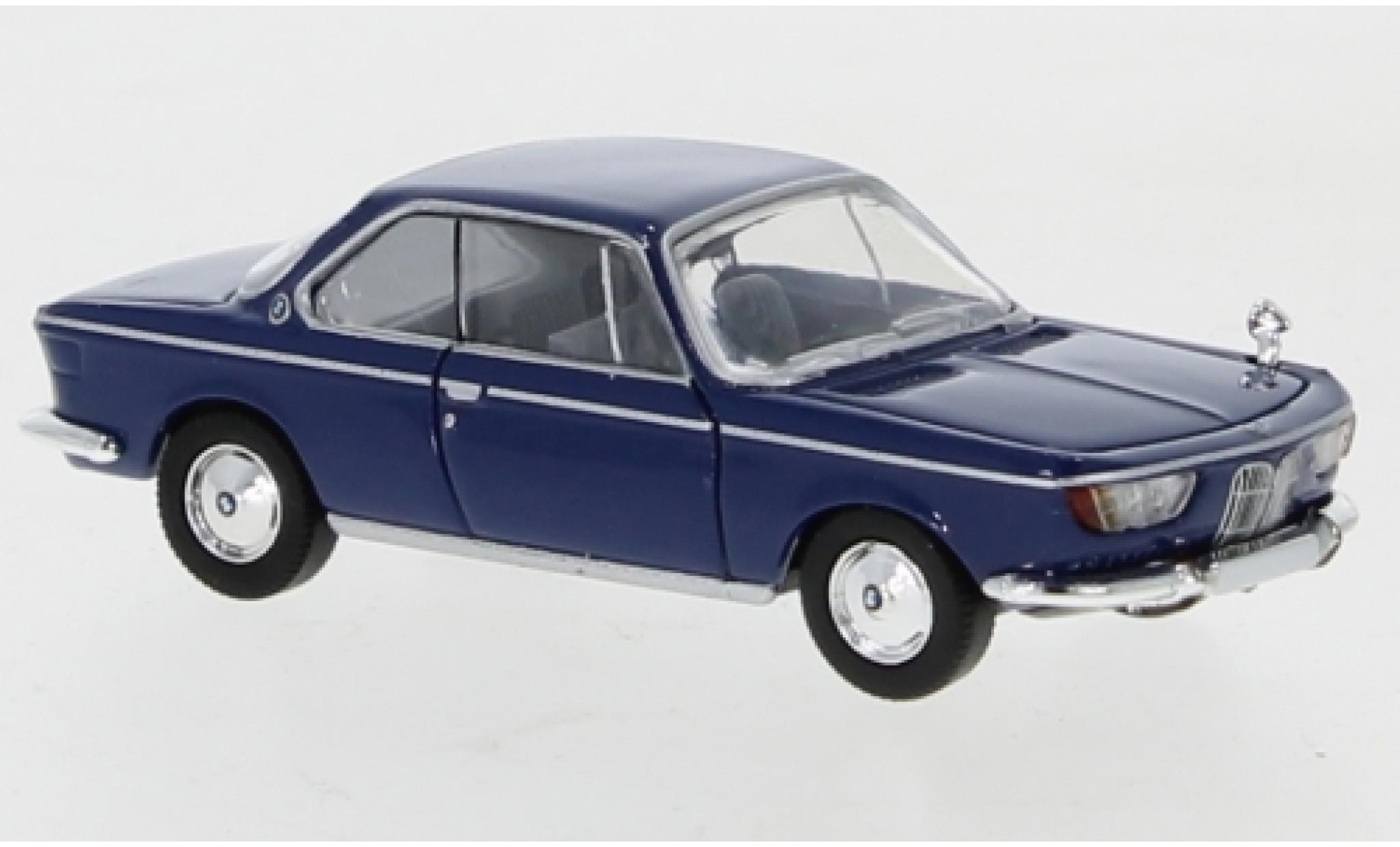 Bmw 2000 1/87 PCX87 CS blauw 1965 modelauto