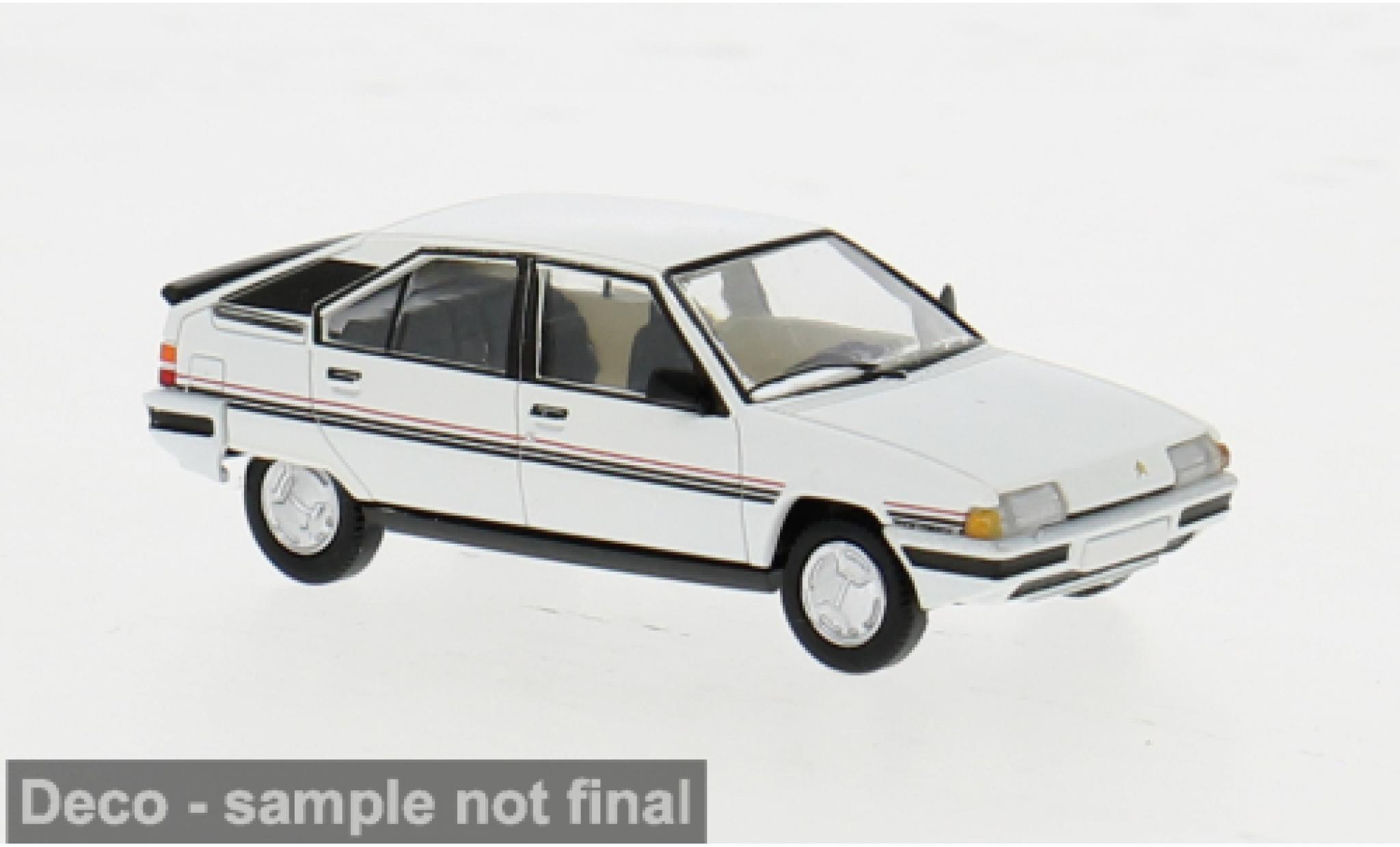 Citroen BX 1/87 PCX87 wit 1982 1:87 modelauto
