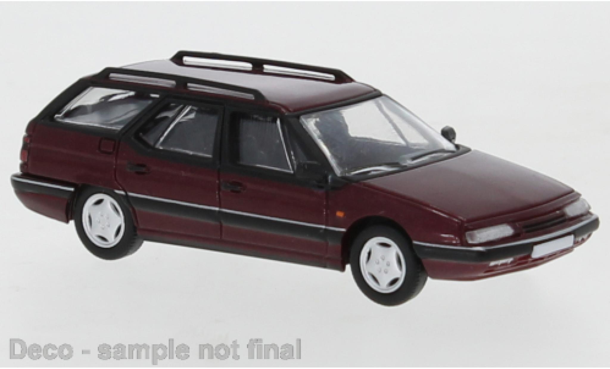 Citroen XM 1/87 PCX87 Stationwagen metallic rood 1991 exclusive avec Model Car World modelauto