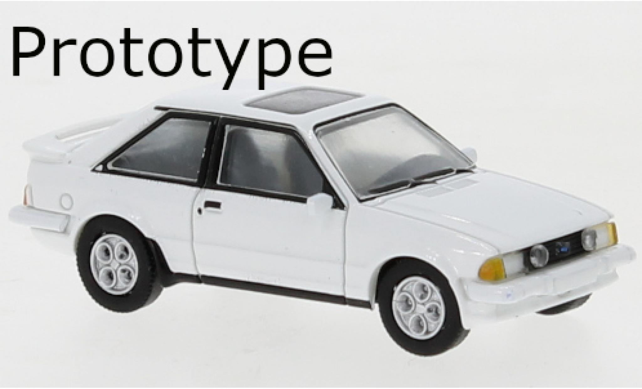 Ford Escort 1/87 PCX87 MK III XR3 wit 1981 modelauto