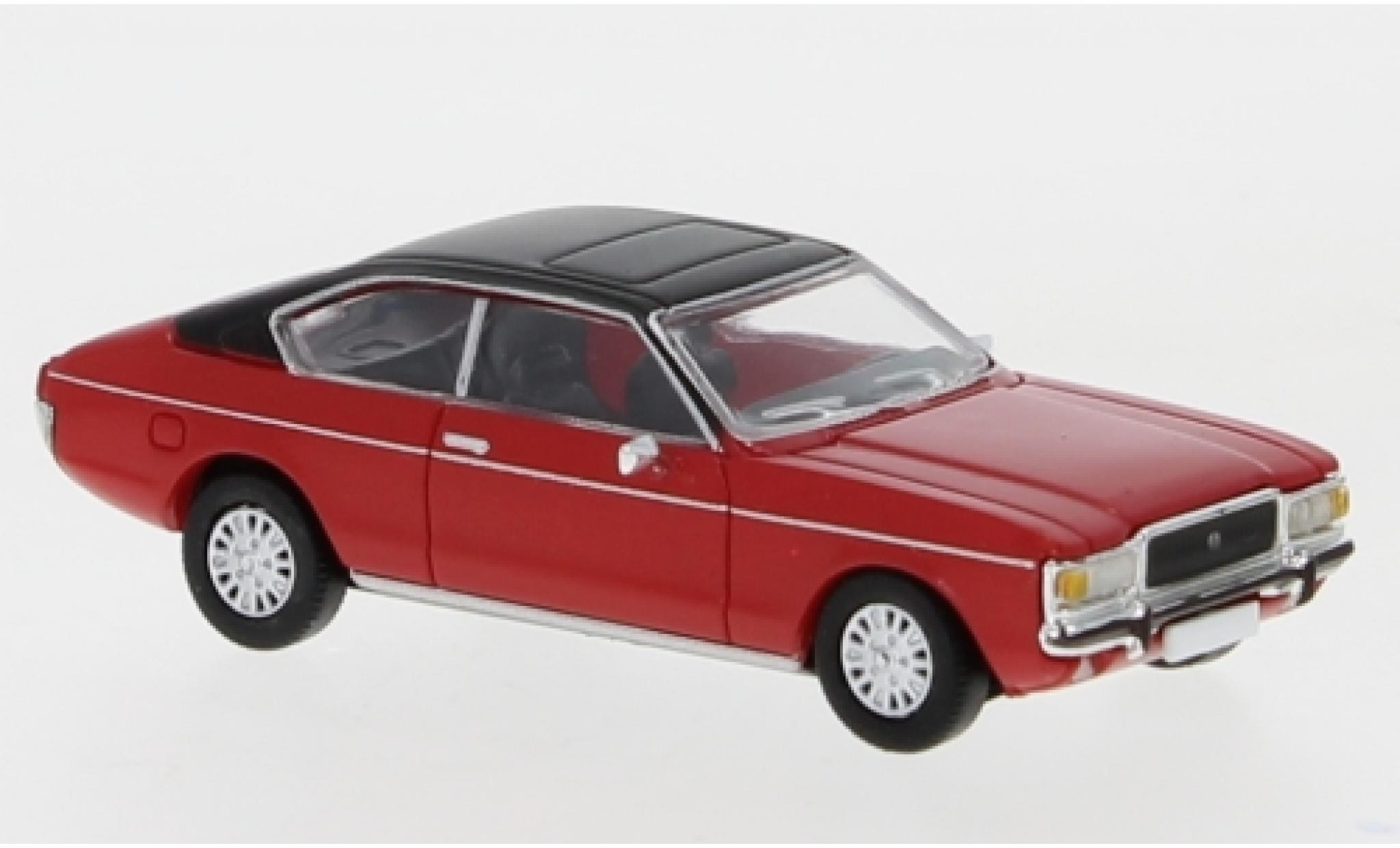 Ford Granada 1/87 PCX87 MK I Coupe rood/matt-zwart 1974 modelauto
