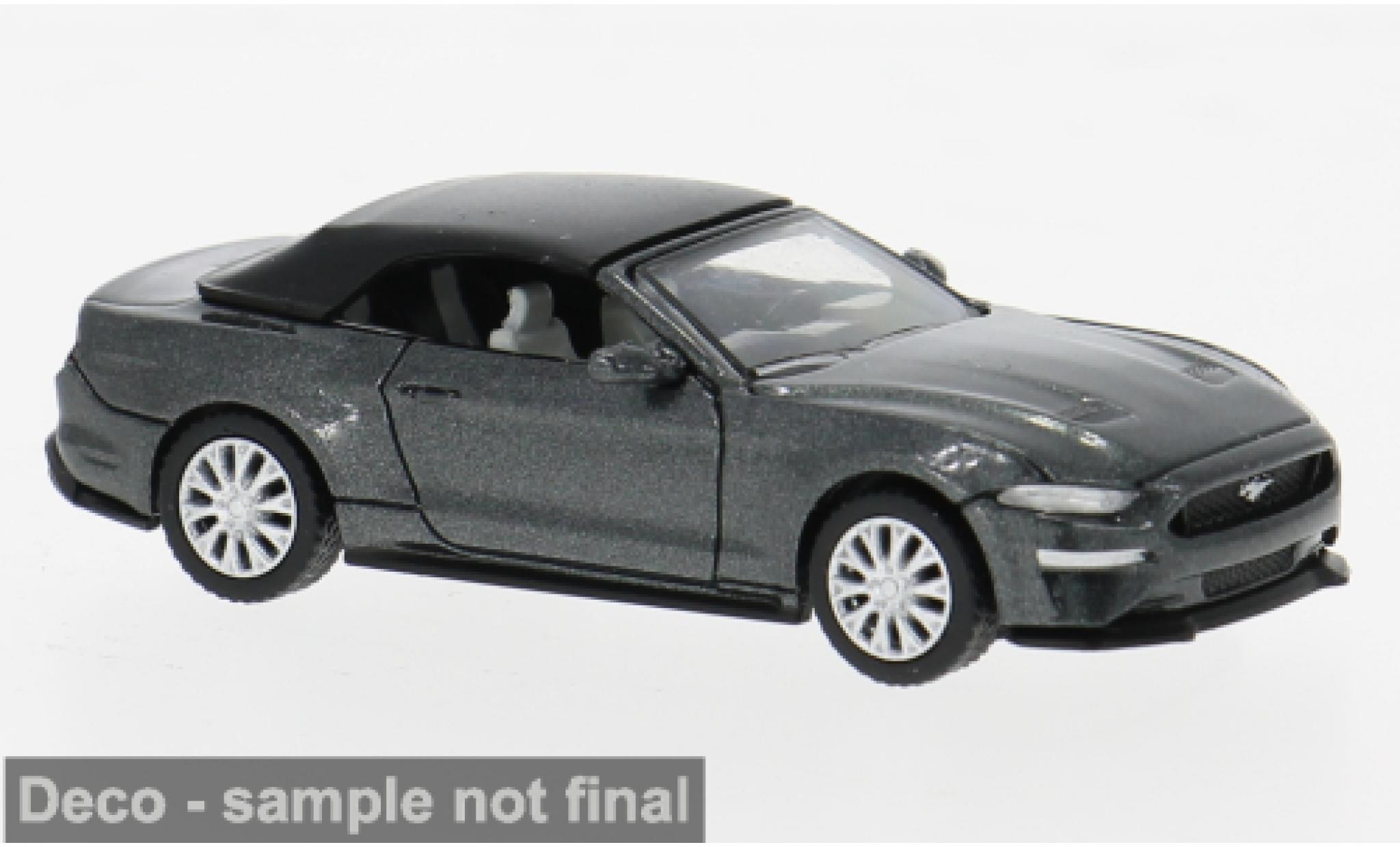 Ford Mustang 1/87 PCX87 VI Cabriolet grijs 2020 1:87 modelauto