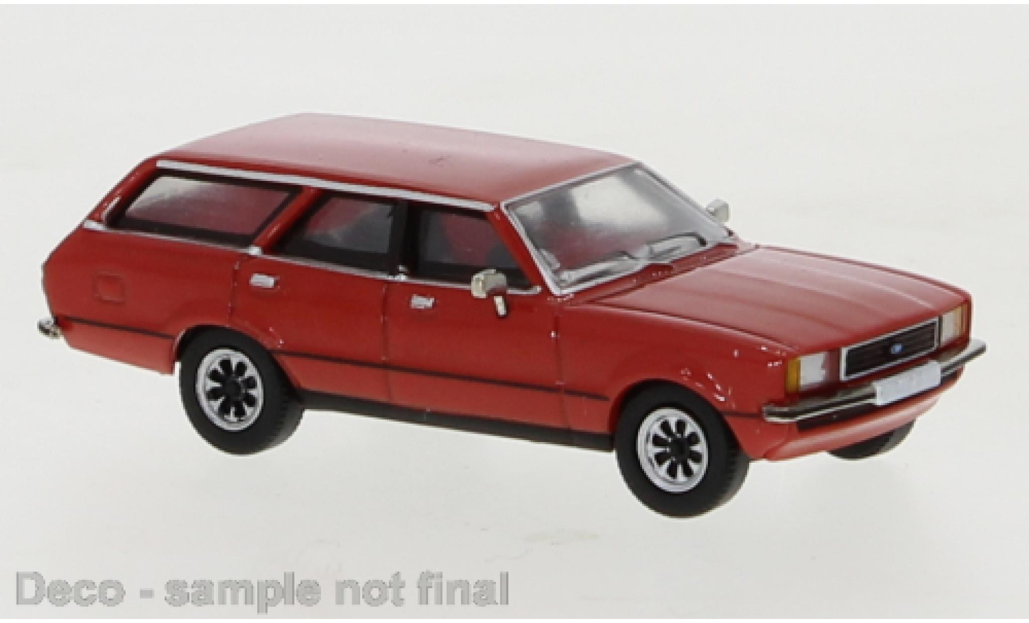 Ford Taunus 1/87 PCX87 TC 2 Turnier rood 1976 modelauto