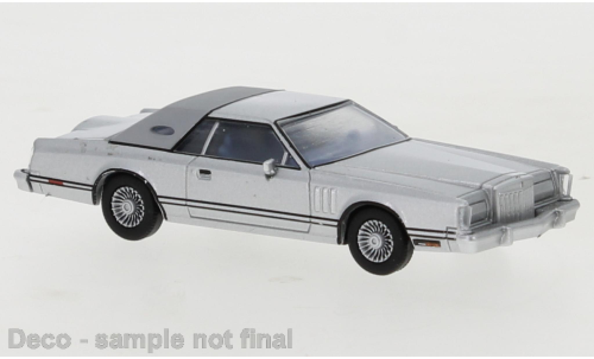 Lincoln Continental 1/87 PCX87 Mark V grijs/matt-grijs 1977 Exklusiv f&uuml;r Model Car World modelauto
