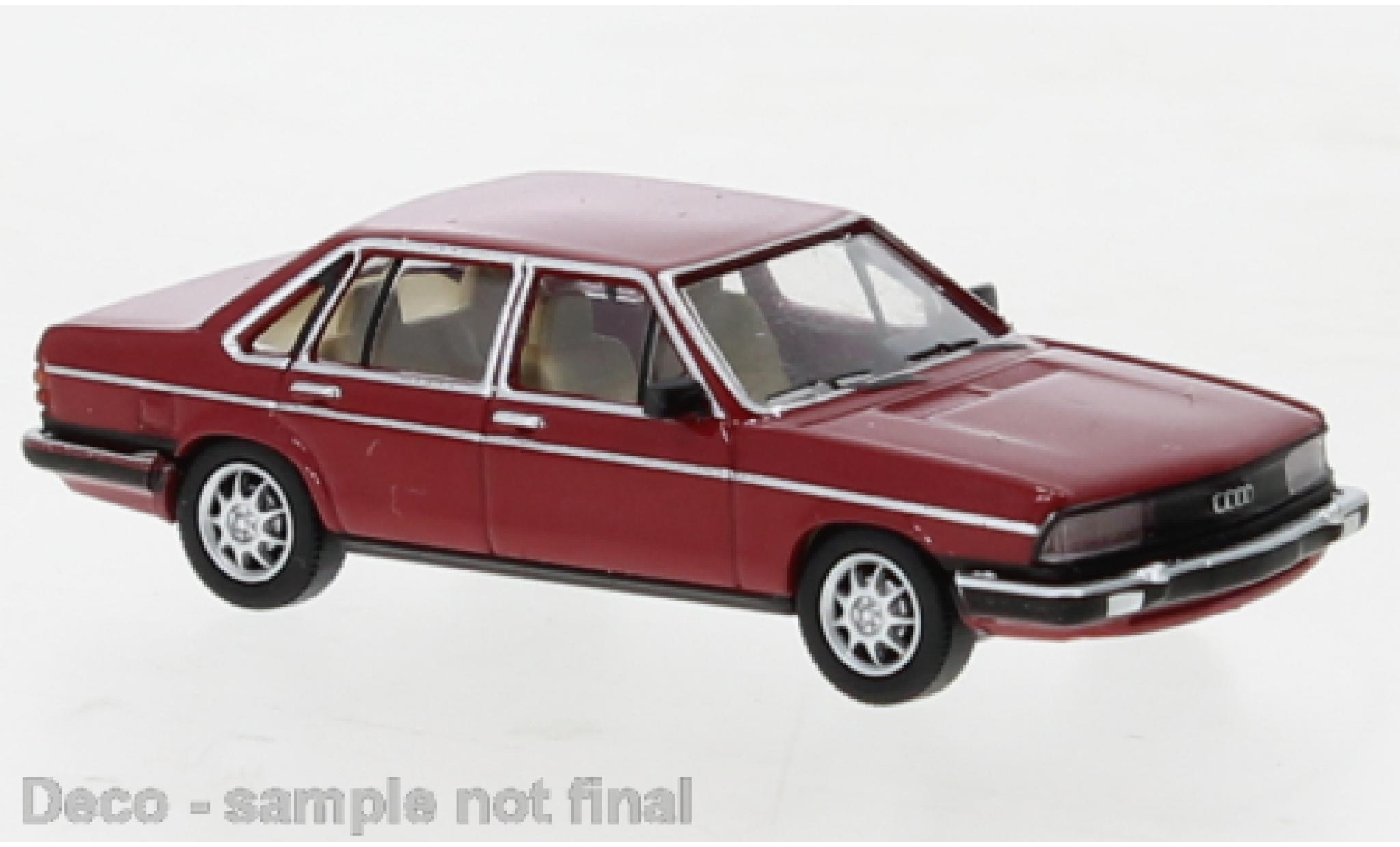Audi 100 1/87 PCX87 (C2) rood fonc&eacute; 1979 modelauto
