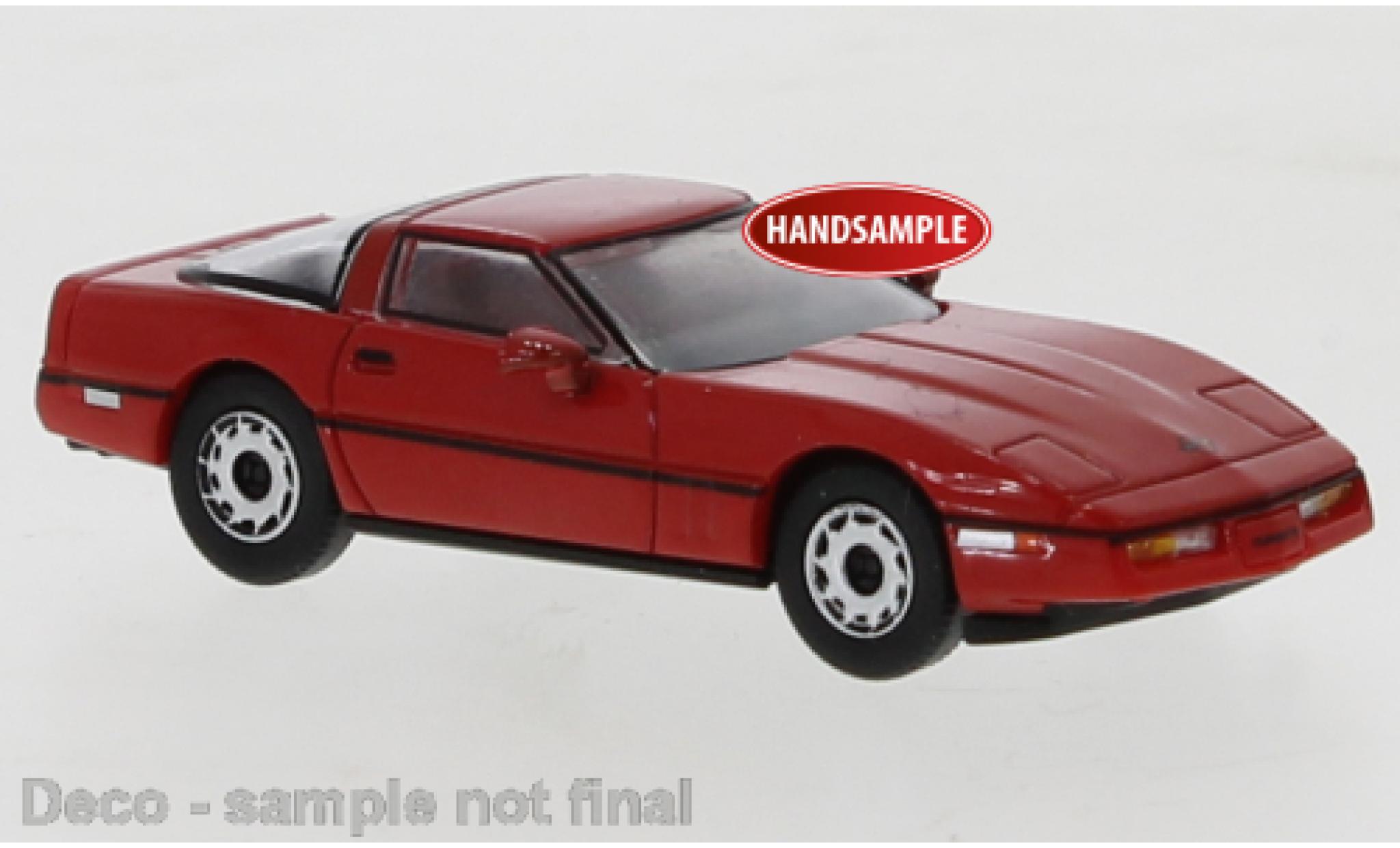 Chevrolet Corvette 1/87 PCX87 C4 rood 1984 modelauto