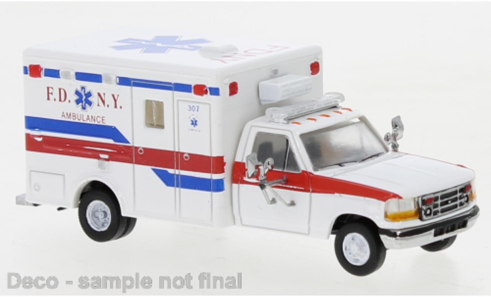Ford F-350 1/87 PCX87 Horton Ambulance wit FDNY 1997 modelauto