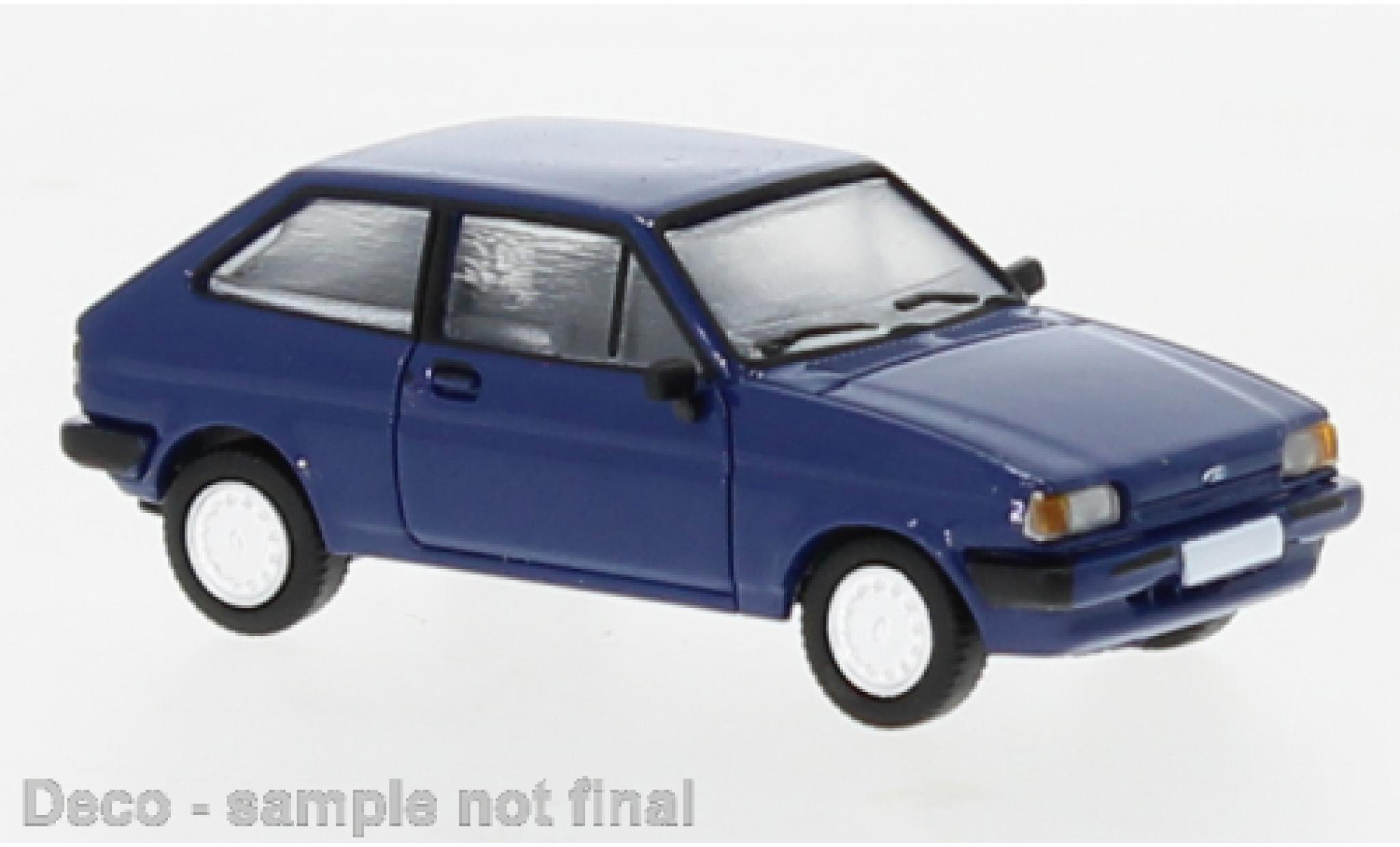 Ford Fiesta 1/87 PCX87 MK II blauw 1985 modelauto