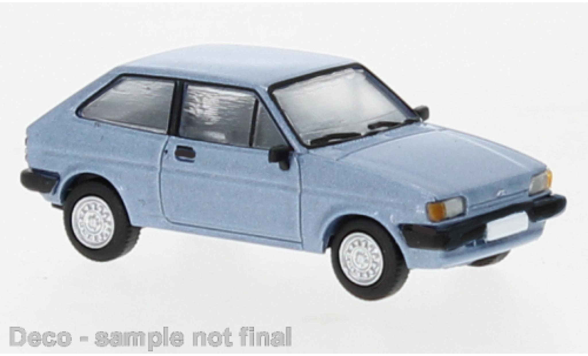 Ford Fiesta 1/87 PCX87 MK II metallic blauw 1985 modelauto