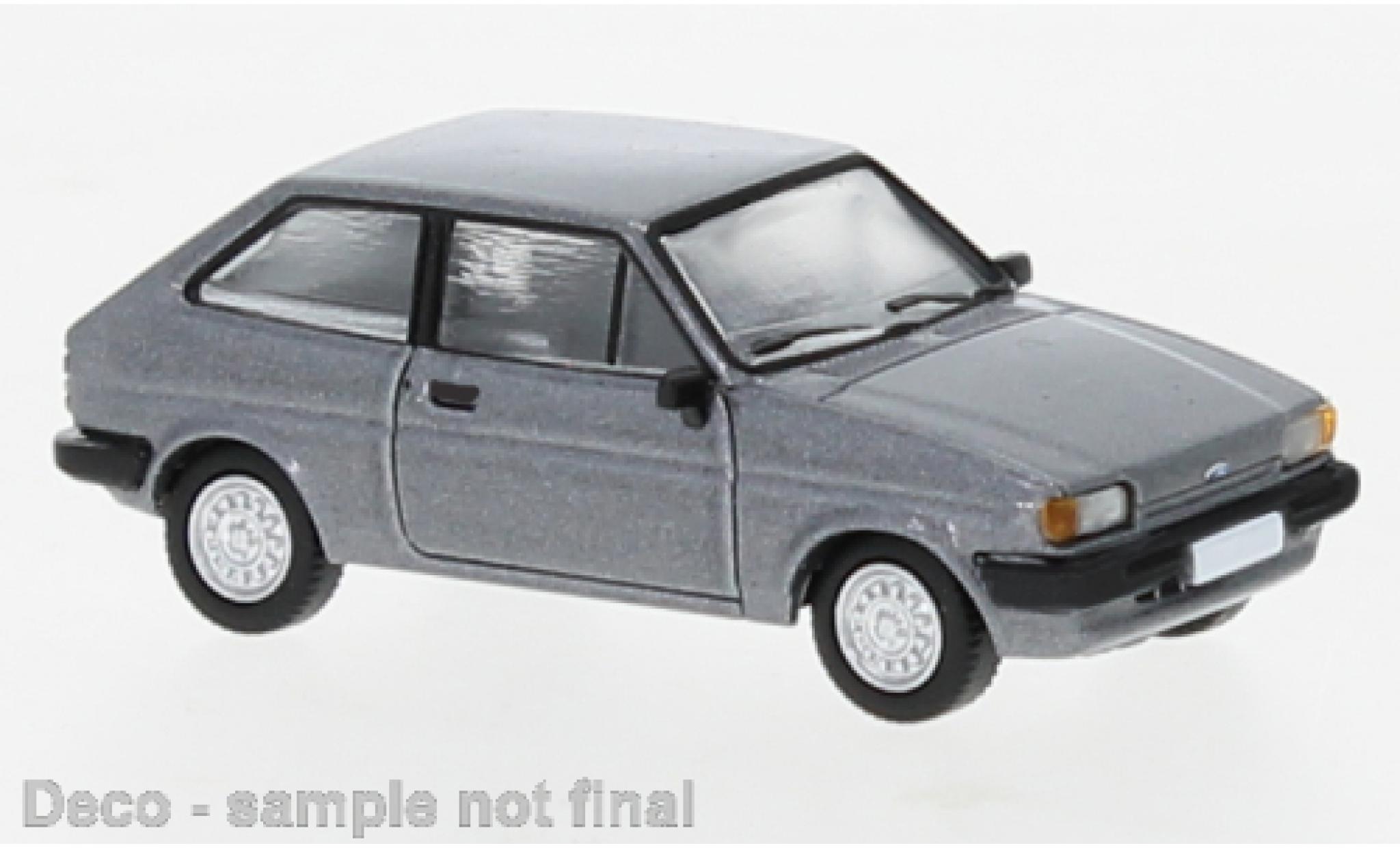 Ford Fiesta 1/87 PCX87 MK II metallic grijs 1985 modelauto