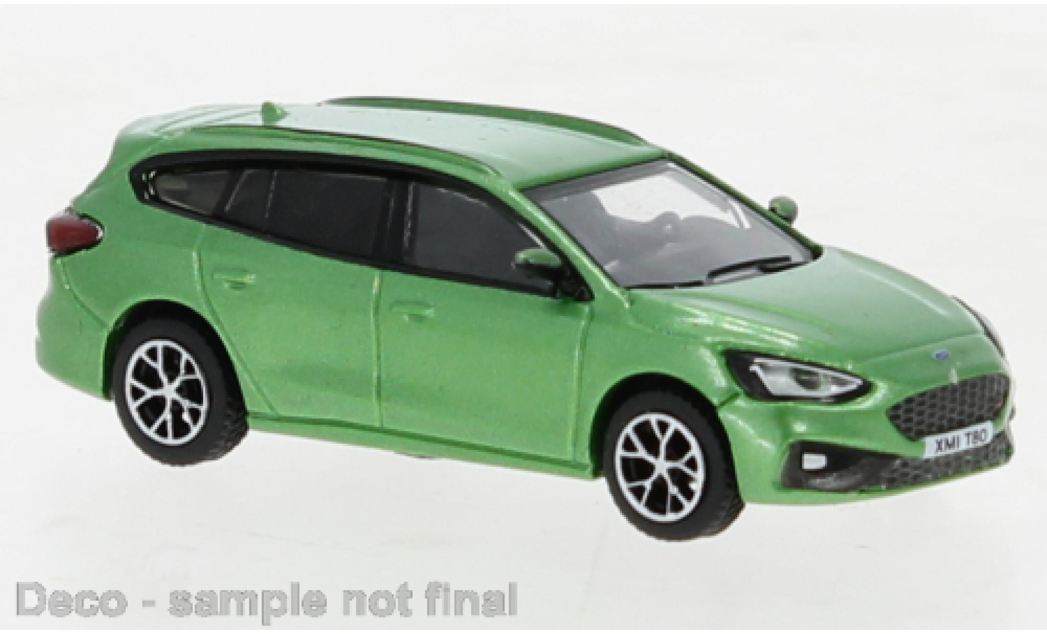 Ford Focus 1/87 PCX87 Turnier ST metallic groen 2020 modelauto