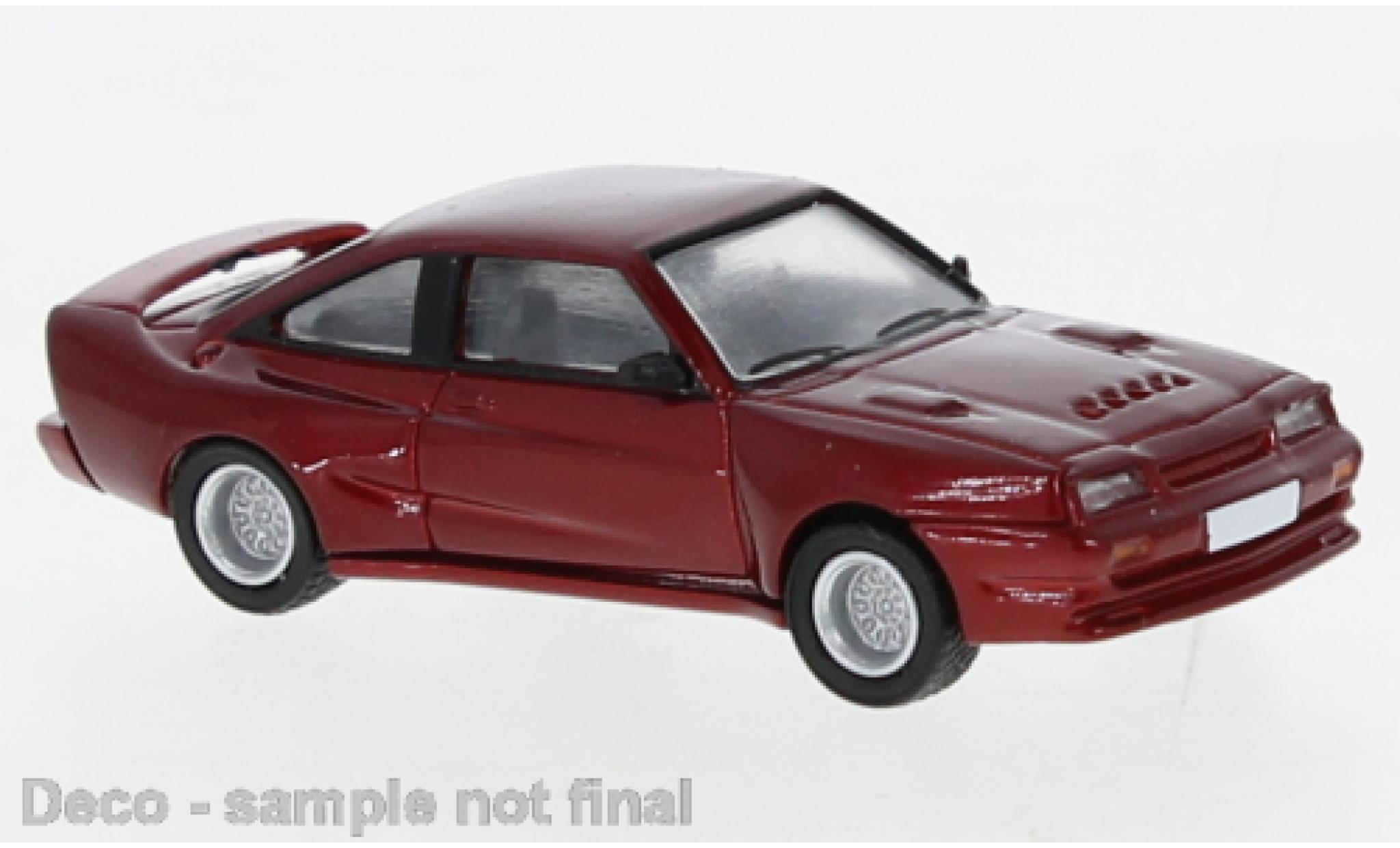 Opel Manta 1/87 PCX87 B Mattig metallic rood 1991 modelauto