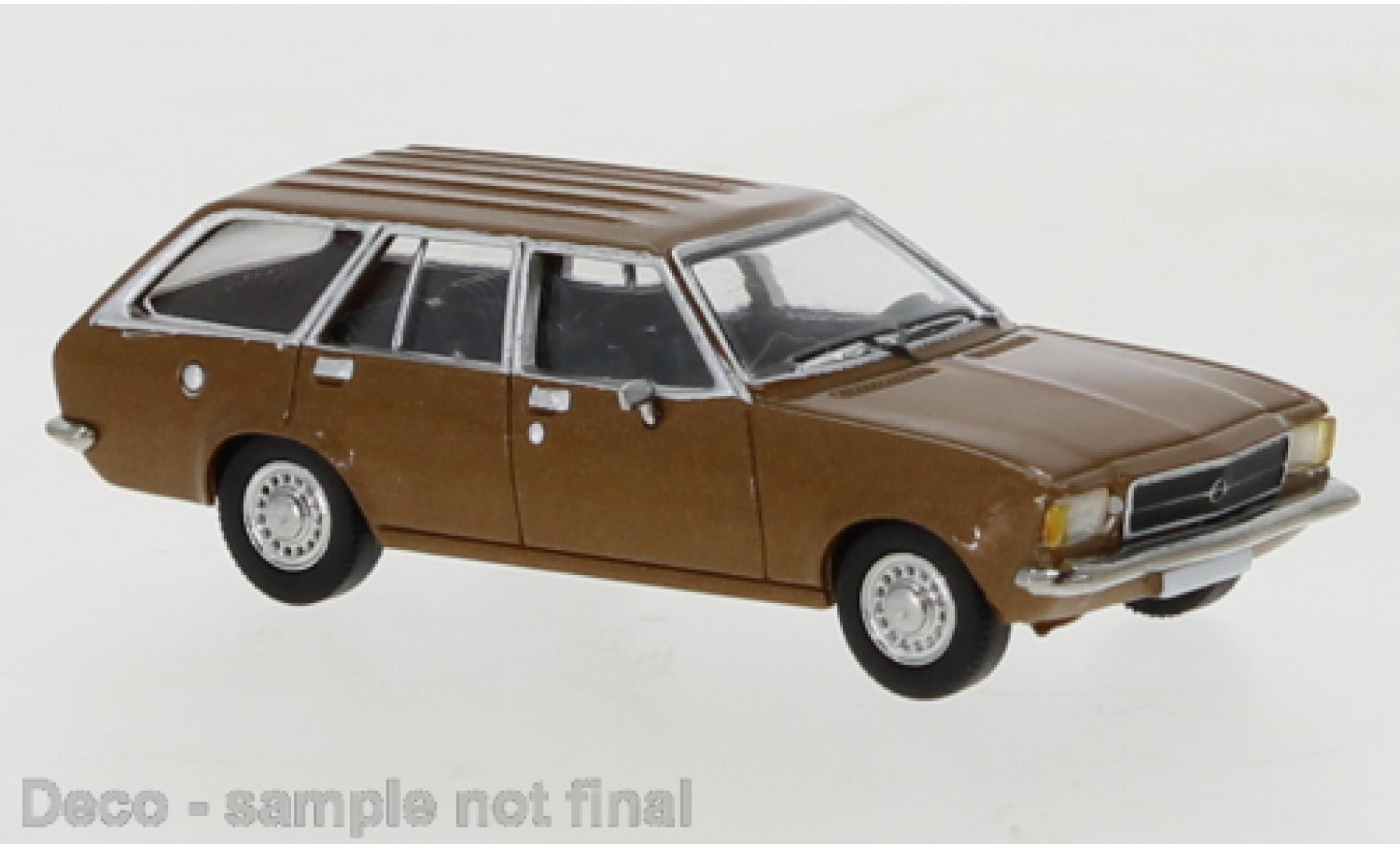Opel Rekord 1/87 PCX87 D Caravan metallic bruin 1972 modelauto