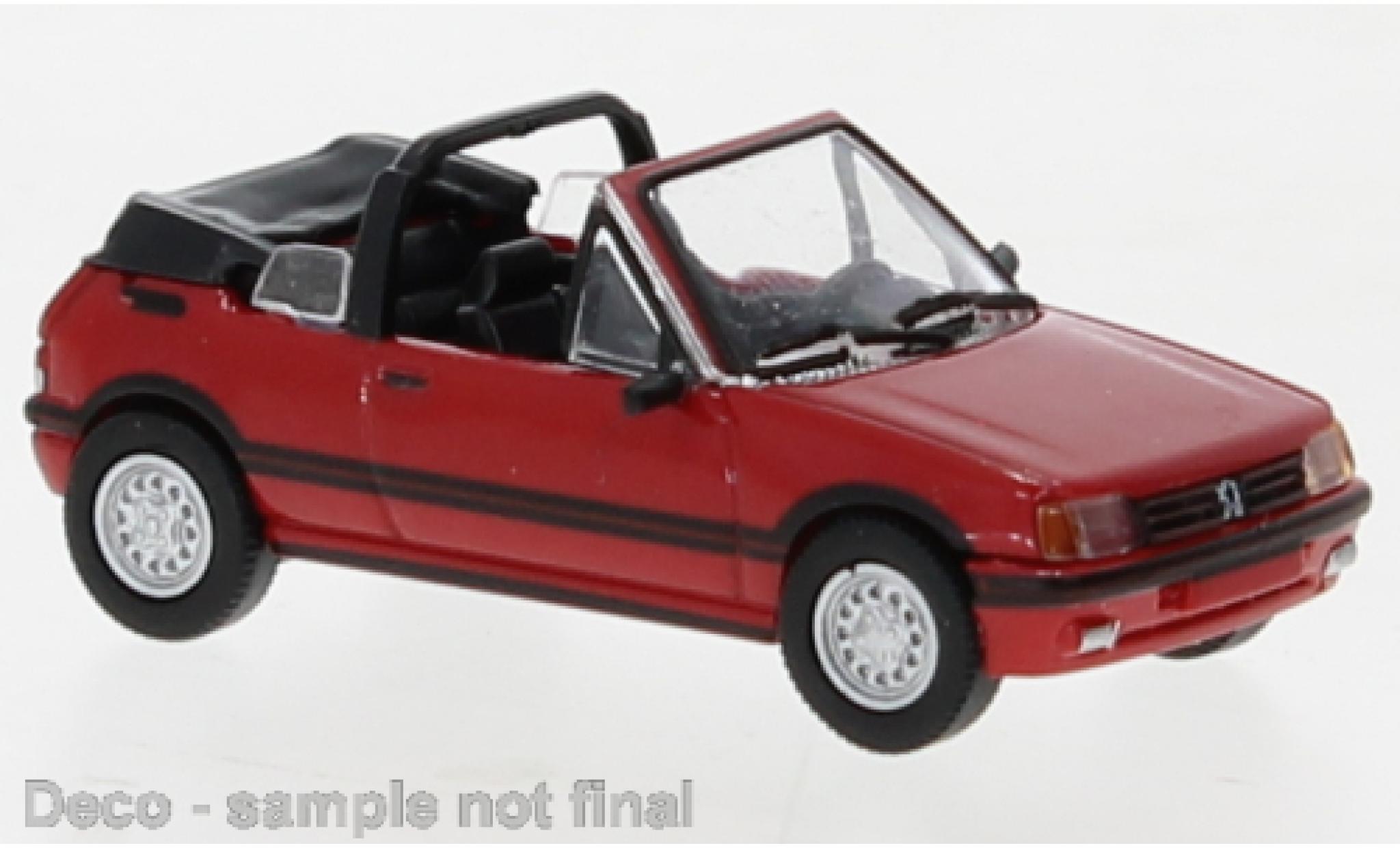 Peugeot 205 1/87 PCX87 cabriolet rood 1986 modelauto