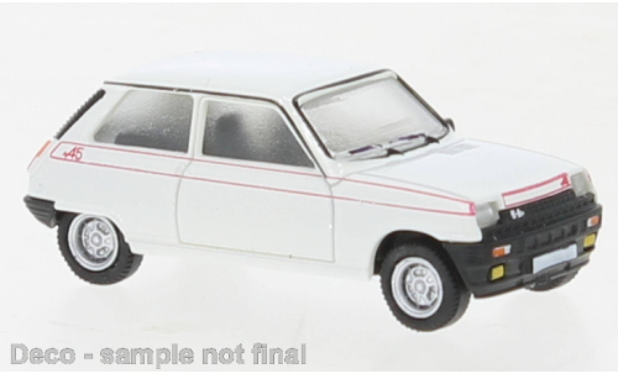 Renault 5 1/87 PCX87 Alpine wit 1980 modelauto
