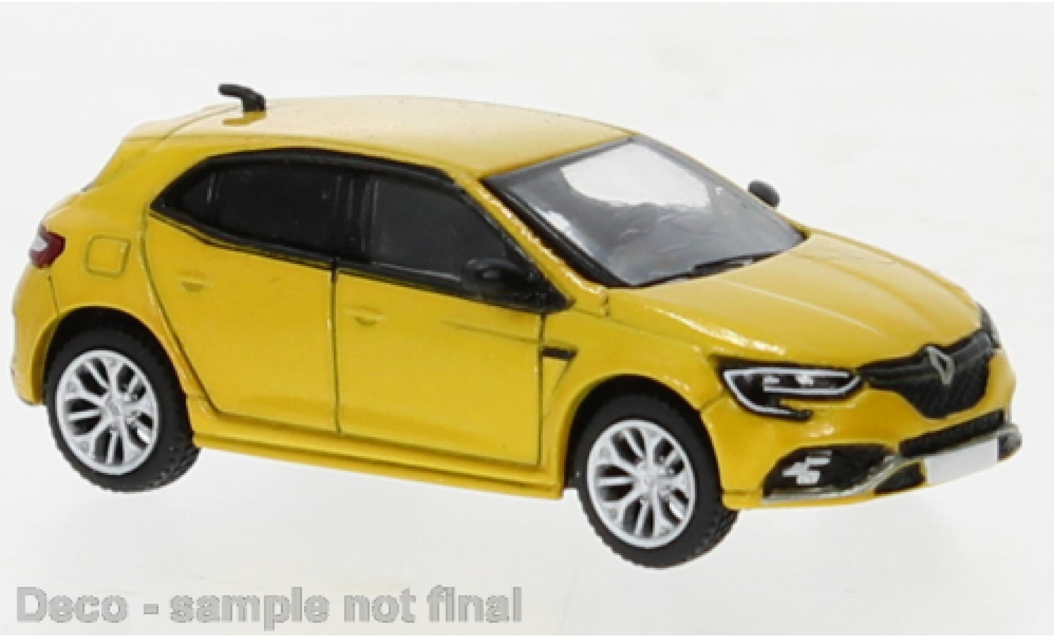 Renault Megane 1/87 PCX87 RS metallic geel 2021 modelauto