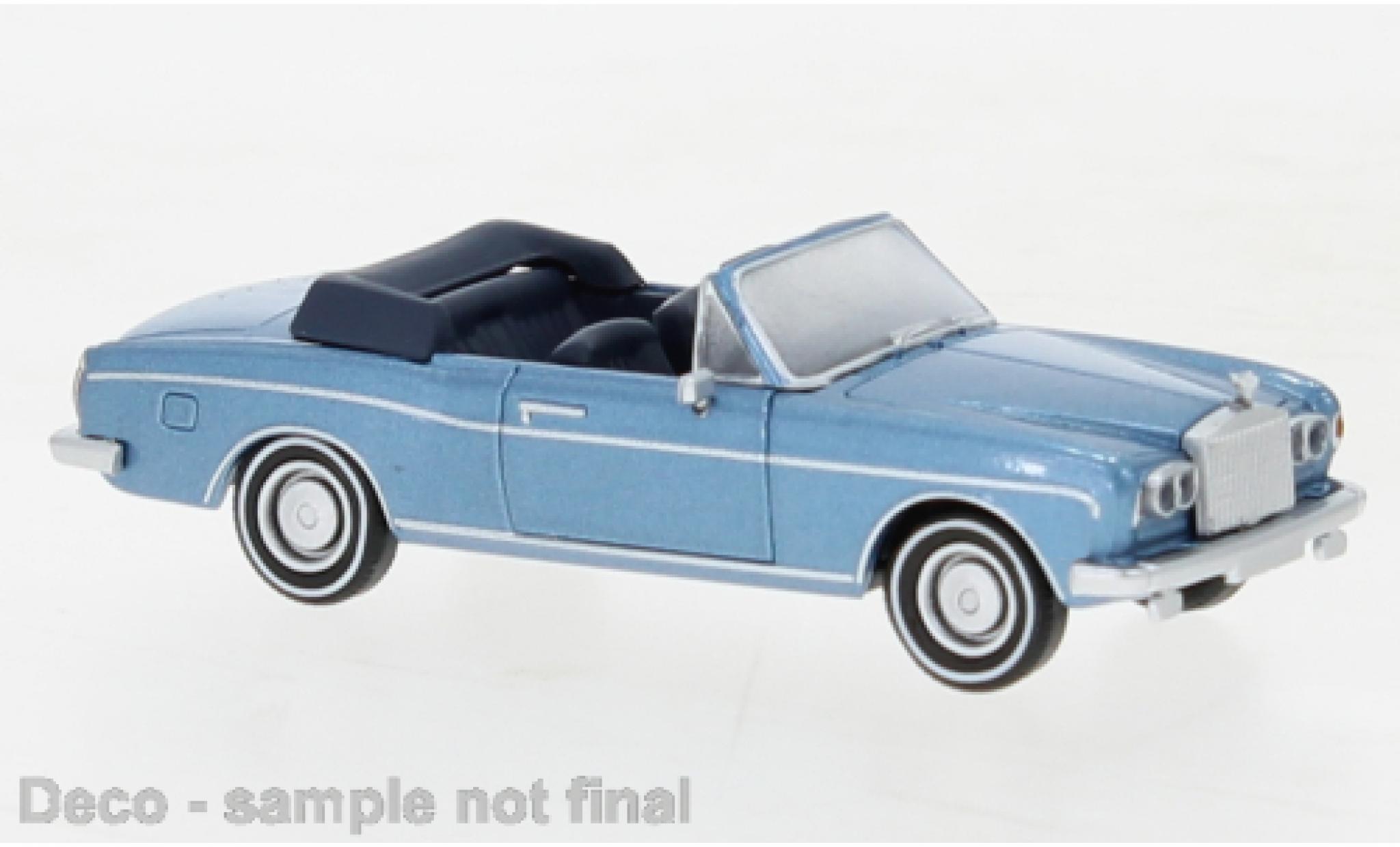 Rolls Royce Corniche 1/87 PCX87 metallic blauw 1971 modelauto