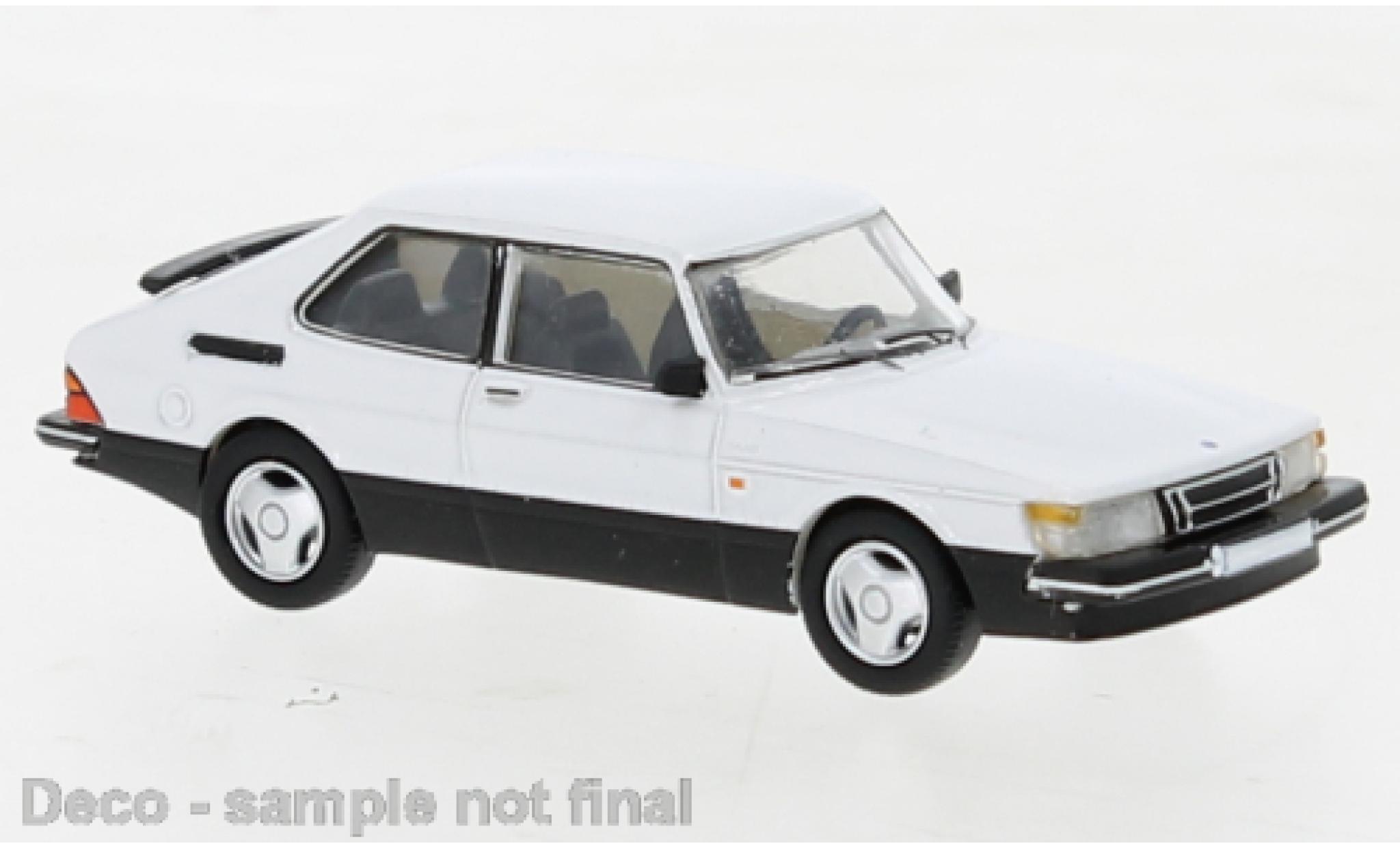 Saab 900 1/87 PCX87 Turbo wit 1986 modelauto