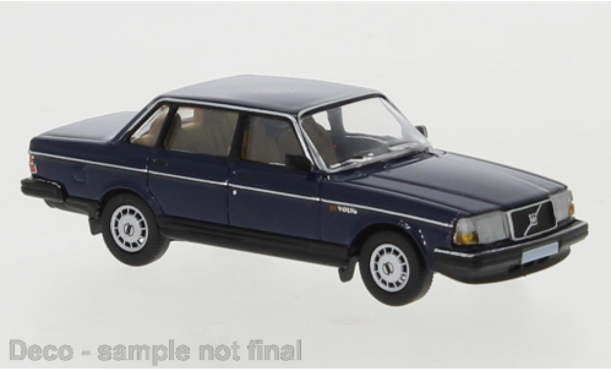 Volvo 240 1/87 PCX87 blauw fonc&eacute; 1989 modelauto