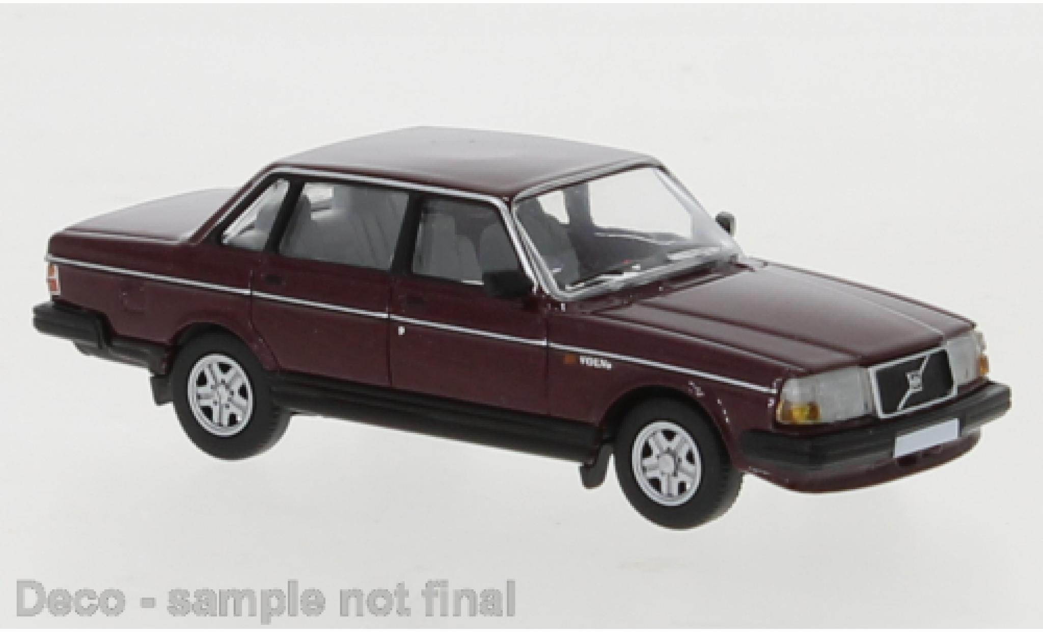 Volvo 240 1/87 PCX87 metallic rood fonc&eacute; 1989 modelauto