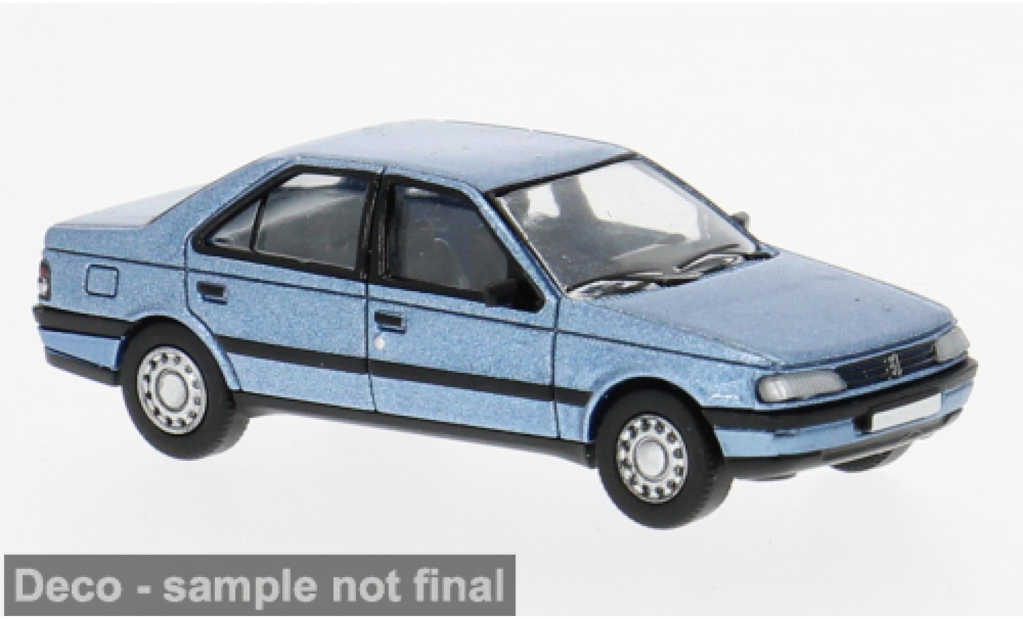 Peugeot 405 1/87 PCX87 blauw 1987 1:87 modelauto