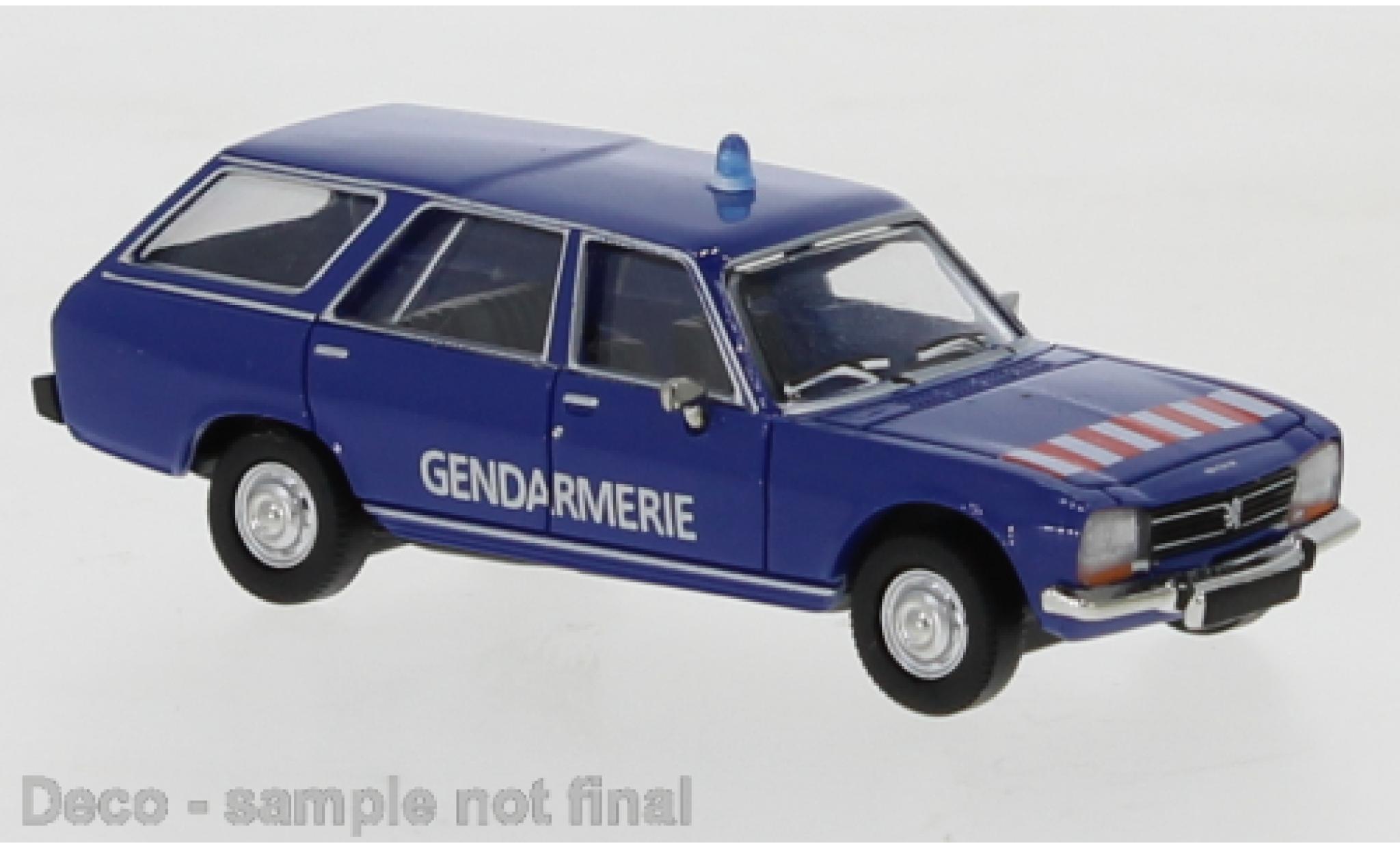 Peugeot 504 1/87 PCX87 Stationwagen blauw Gendarmerie (F) 1978 modelauto