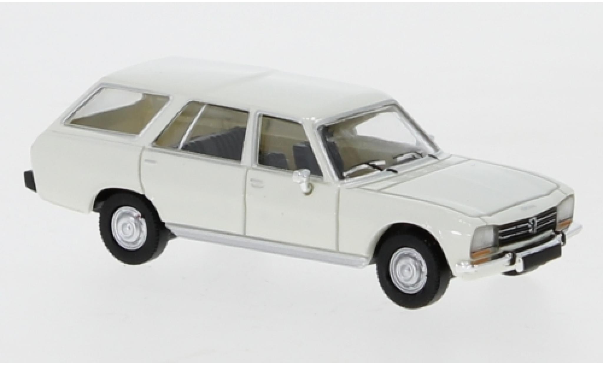 Peugeot 504 1/87 PCX87 Stationwagen wit 1978 modelauto