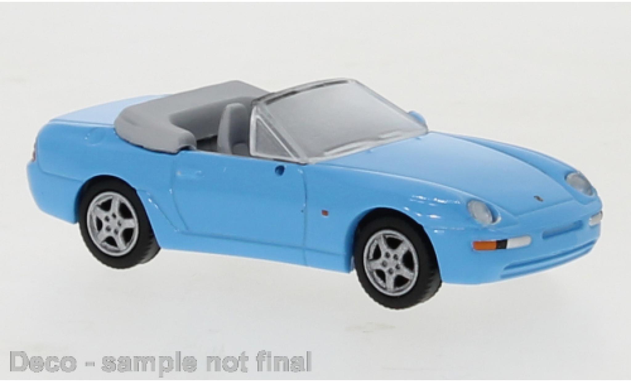 Porsche 968 1/87 PCX87 Cabriolet blauw 1991 modelauto