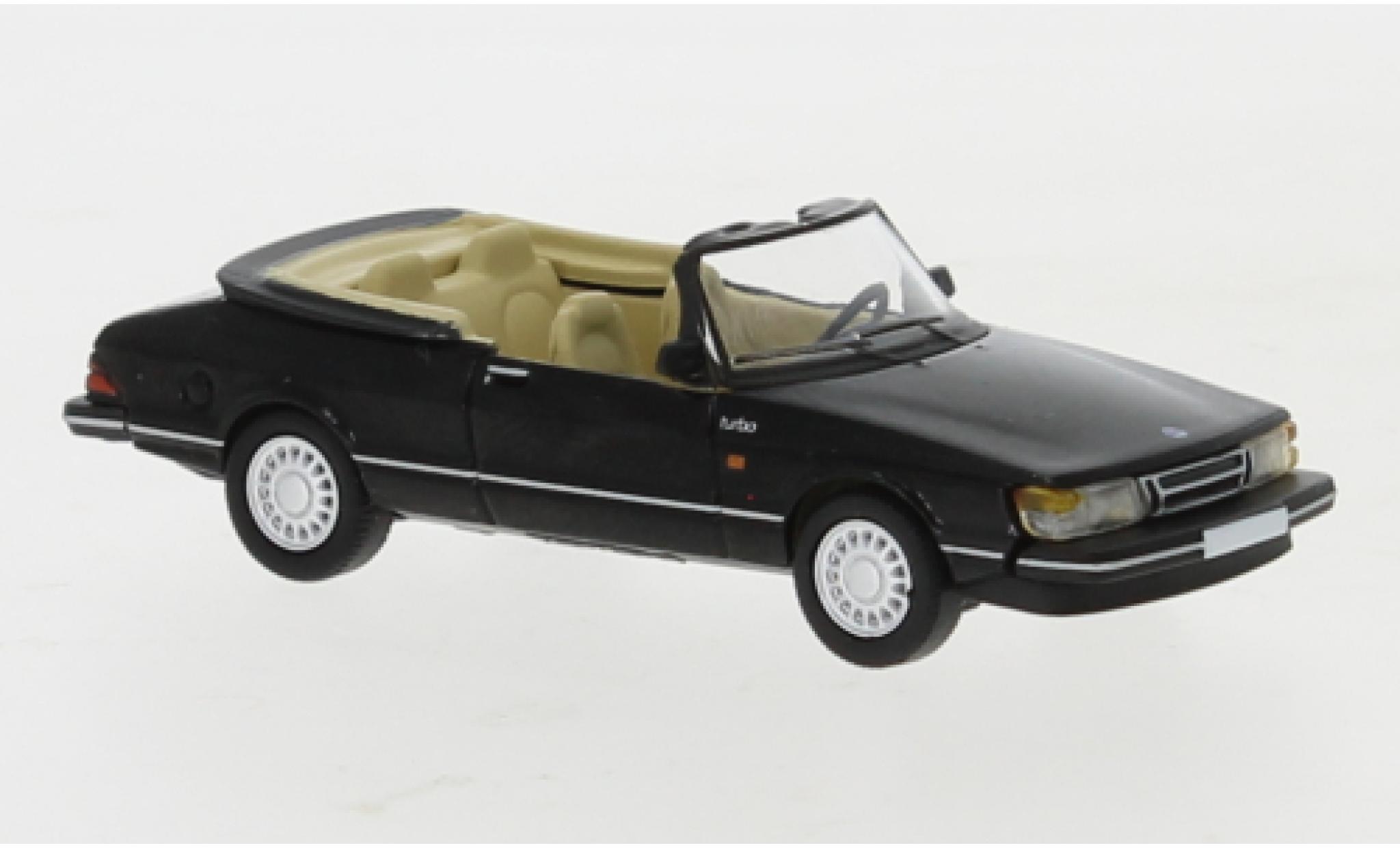 Saab 900 1/87 PCX87 Cabriolet zwart 1986 modelauto