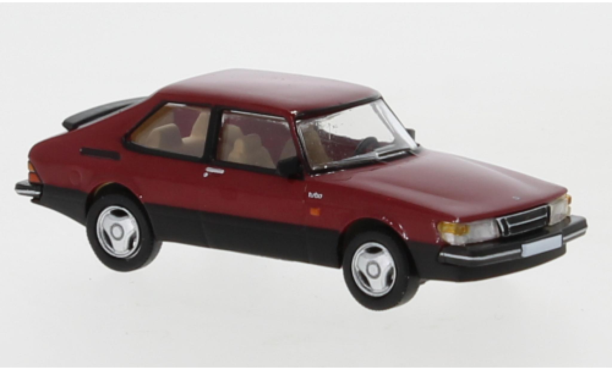 Saab 900 1/87 PCX87 Turbo rood 1986 modelauto
