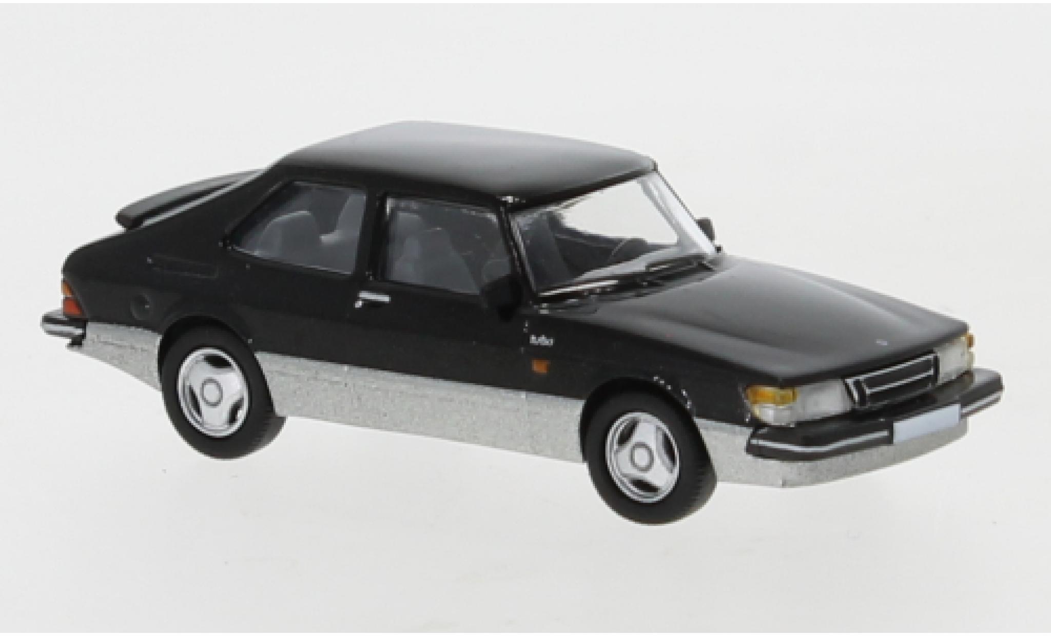 Saab 900 1/87 PCX87 Turbo zwart 1986 modelauto