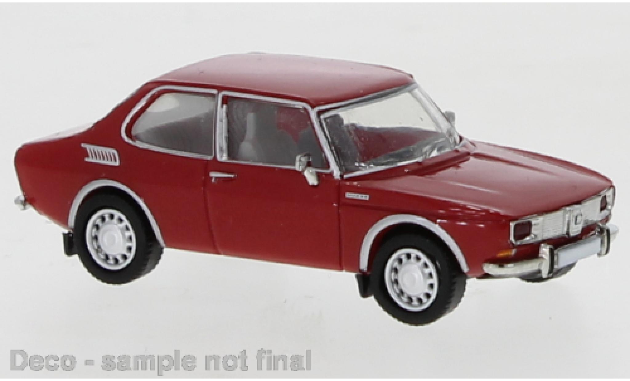Saab 99 1/87 PCX87 rood 1970 modelauto