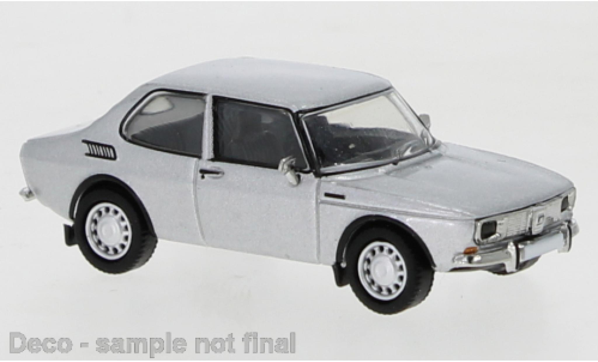 Saab 99 1/87 PCX87 grijs 1970 modelauto