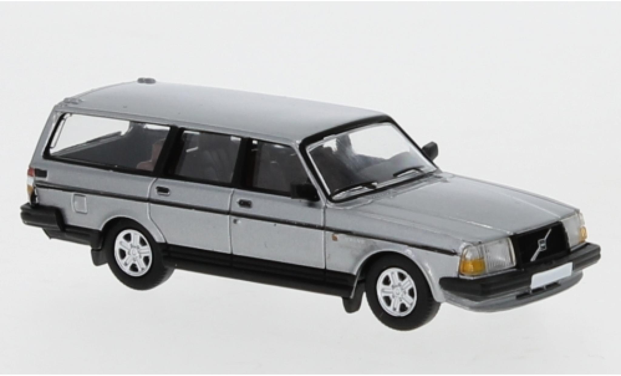 Volvo 240 1/87 PCX87 GL Stationwagen metallic grijs 1989 modelauto