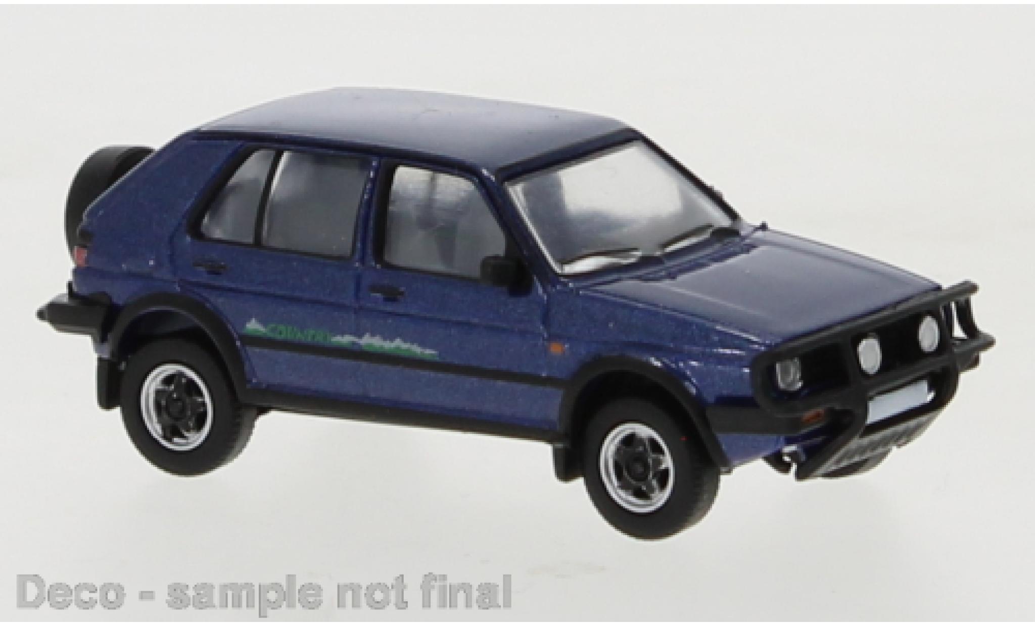 Volkswagen Golf 1/87 PCX87 II Country metallic blauw 1990 modelauto