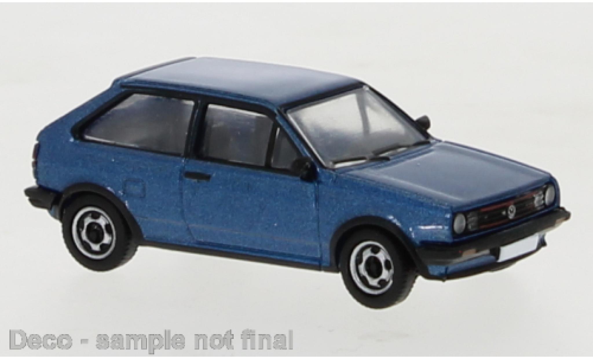 Volkswagen Polo 1/87 PCX87 II Coupe metallic blauw 1985 modelauto