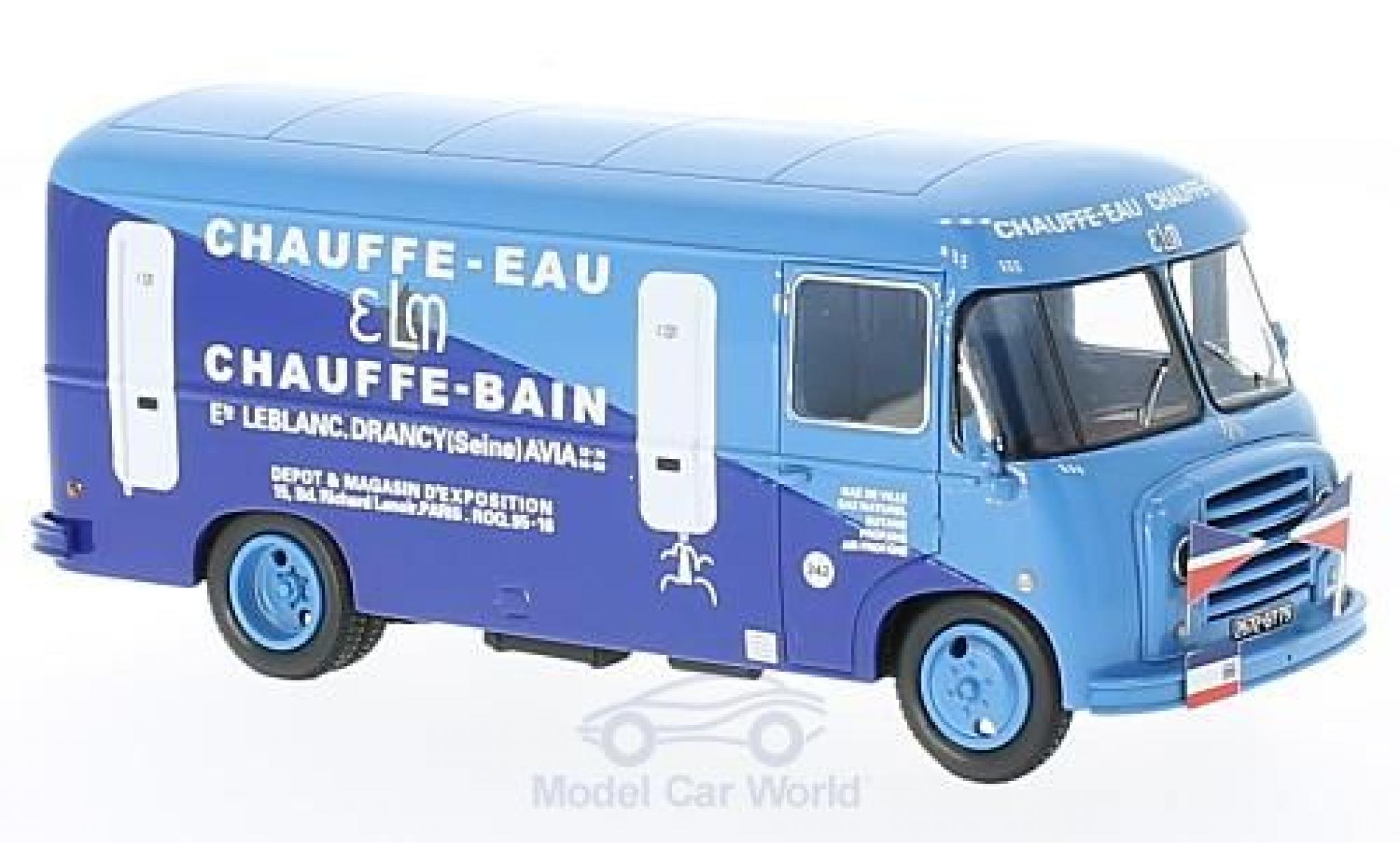 Citroen U23 1/43 Perfex Bestelwagen ELM Lewit Tour Cycliste blauw/blauw 1958 modelauto